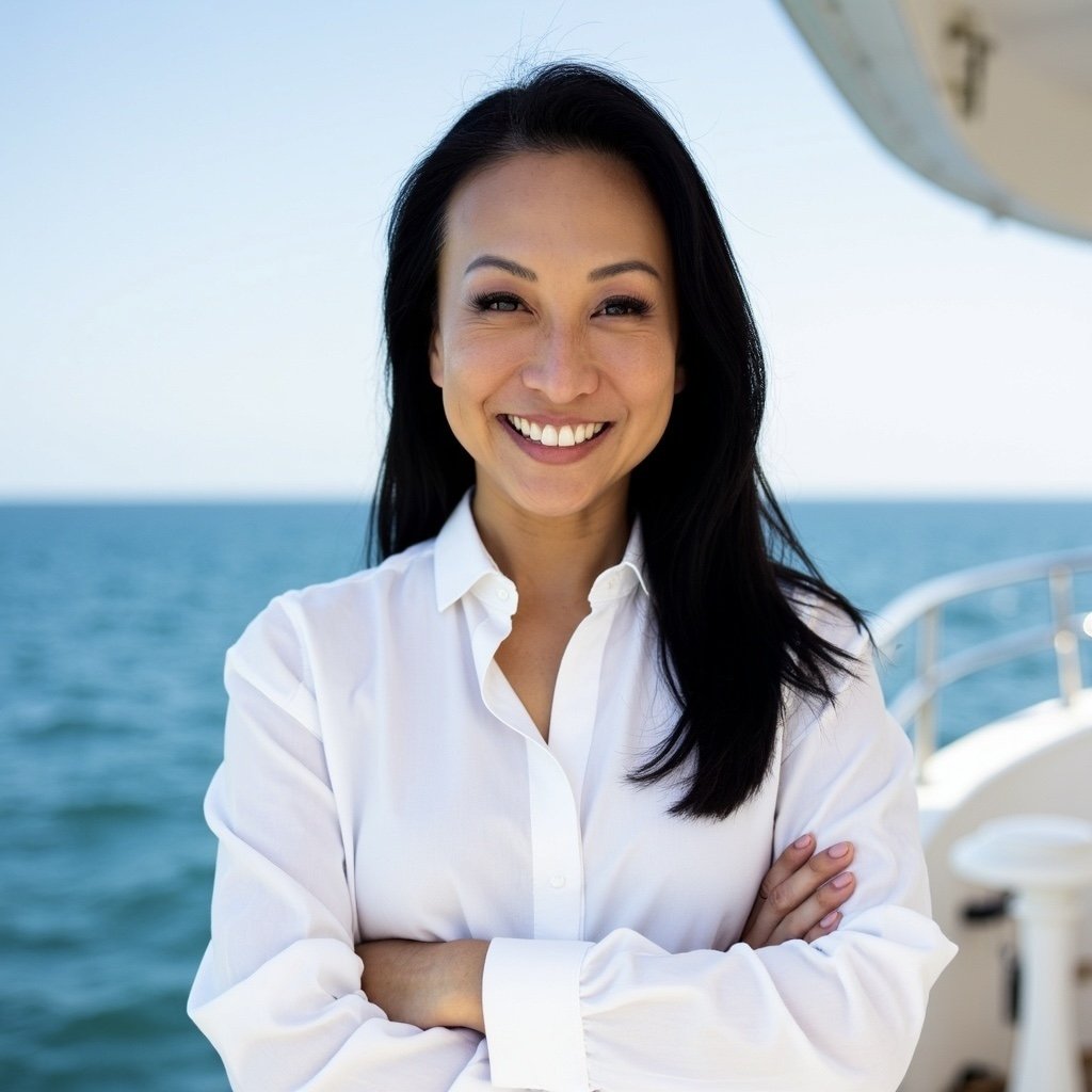 Tax Strategist standing in front of water background