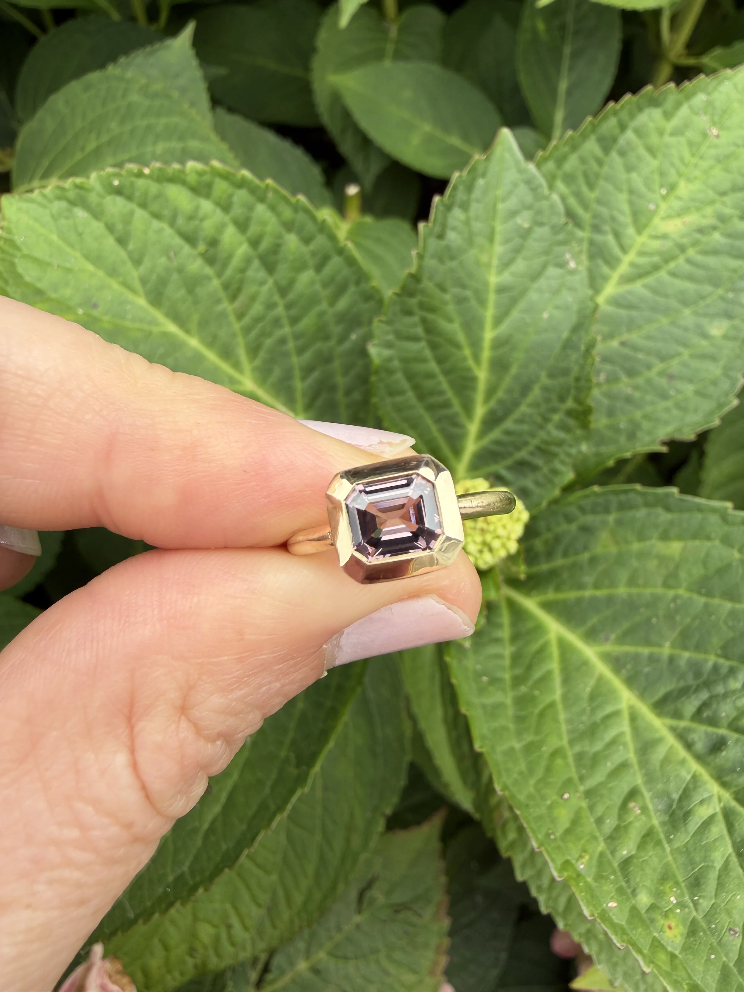 Frame Ring - Purple Spinel