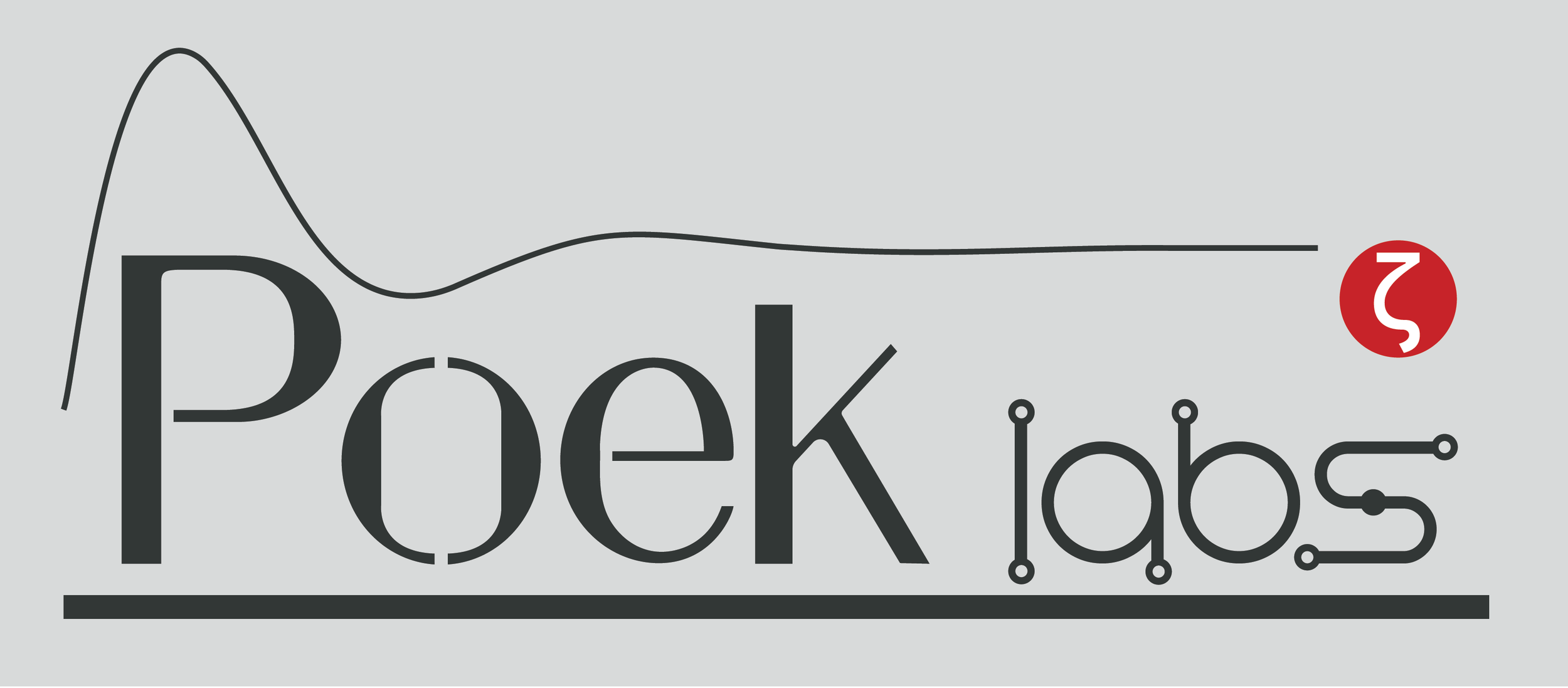 Logo for PeerJ Labs featuring stylized text 'PeerJ Labs' with a line graph above and circuit-like design elements integrated into the lettering, on a light gray background.
