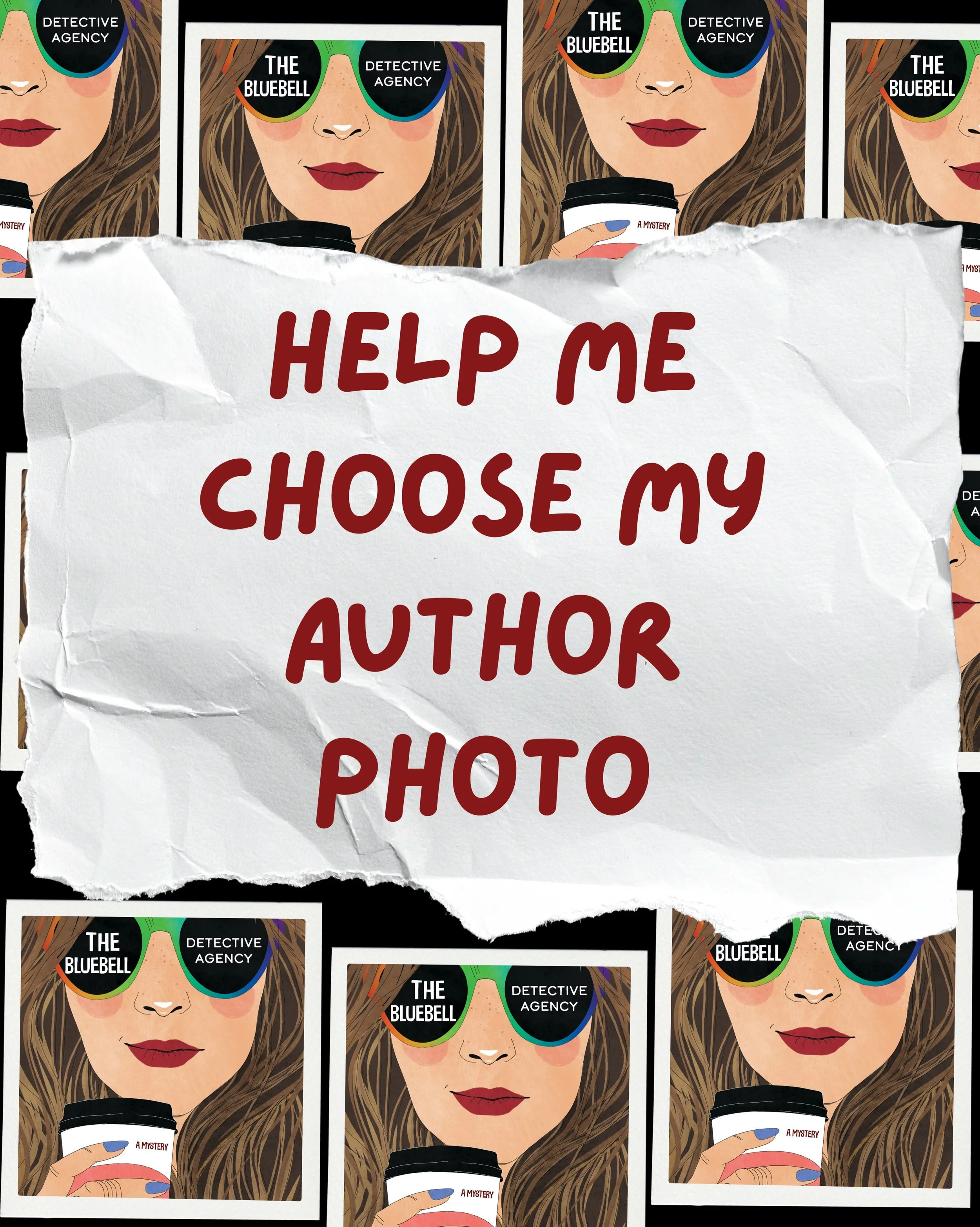 I need your help! 📸🔎

It&rsquo;s time to choose my official author photo for The Bluebell Detective Agency, and I cannot be trusted to make this decision by myself. 😂

I need one for my media kit and another one for the back of the book. So&hellip
