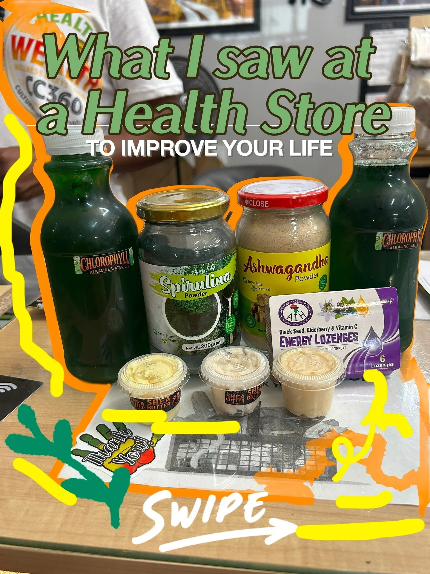 THE ONE STOP SHOP FOR ALL WELLNESS  ABD FAVORITE CULTURAL PRODUCTS!!!!  #collegepark #cc360 #wellnesshabitstacking #spirulina #ashwagandha