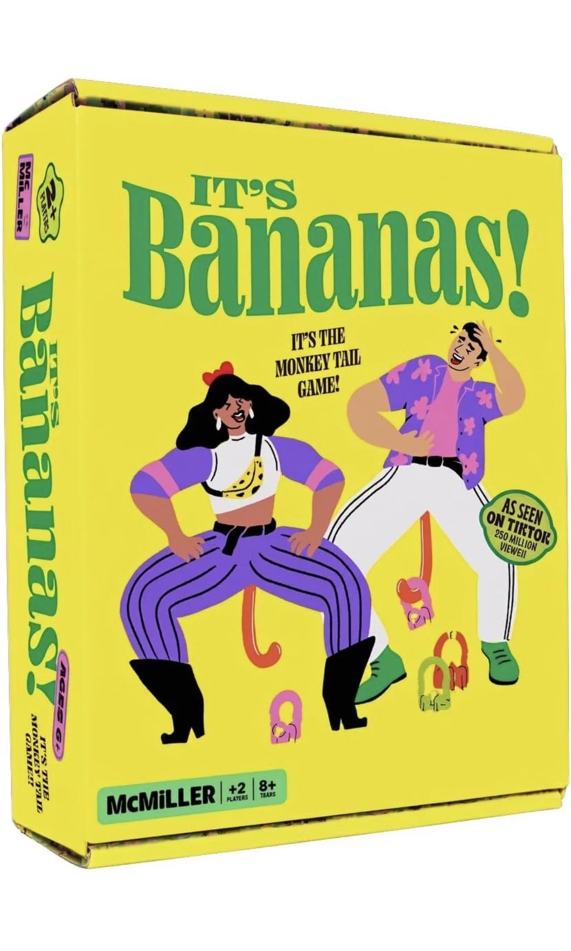 It’s Bananas! party board game with fun monkey-themed artwork