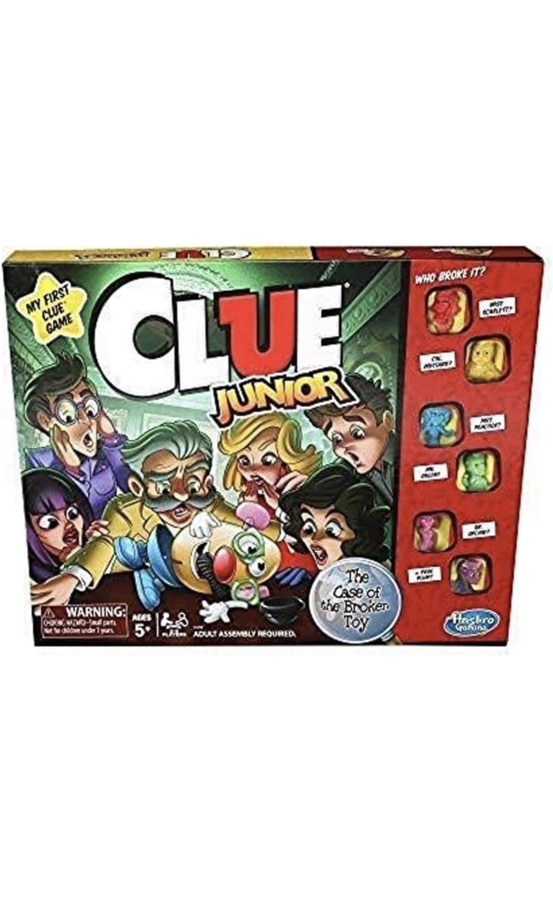 Clue Junior mystery board game designed for younger players