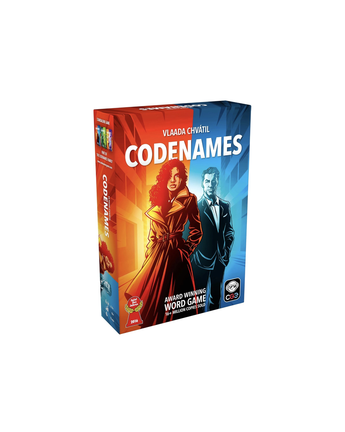 Codenames word-based party board game for teams and strategy play
