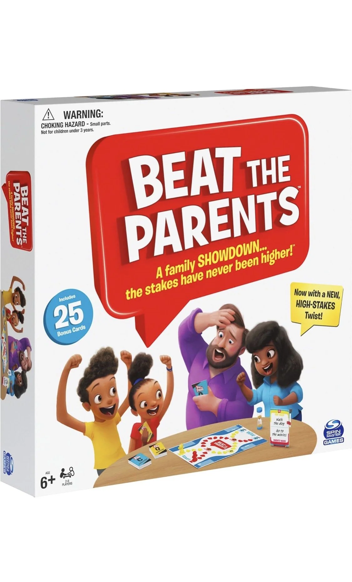 Beat the Parents family trivia board game with team competition