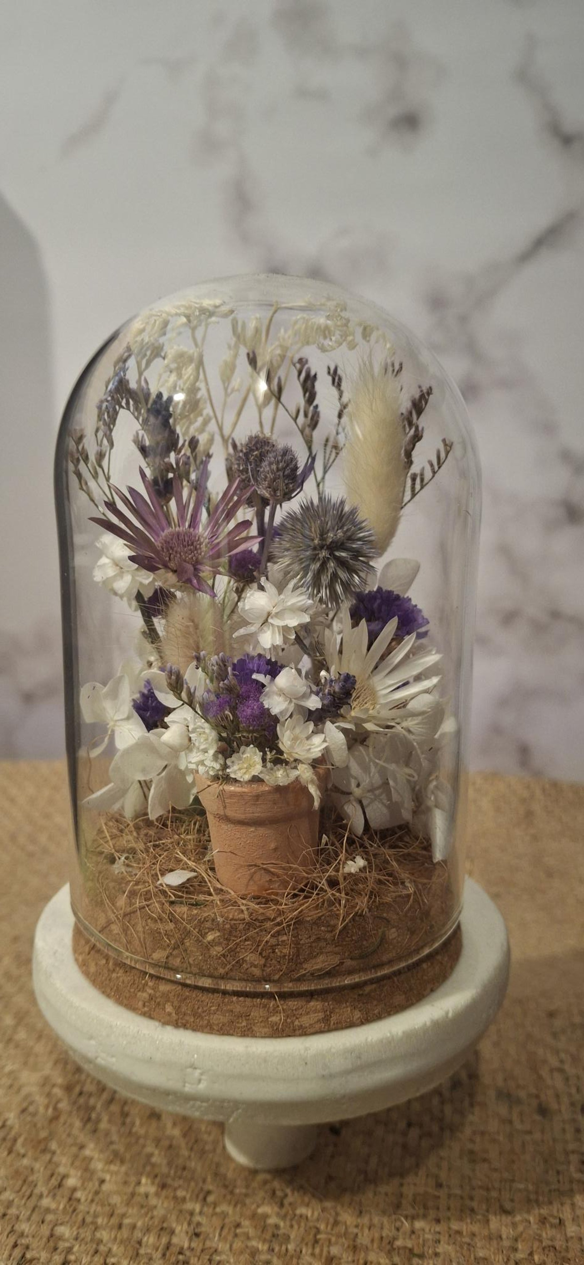 Medium Purple Flower Pot