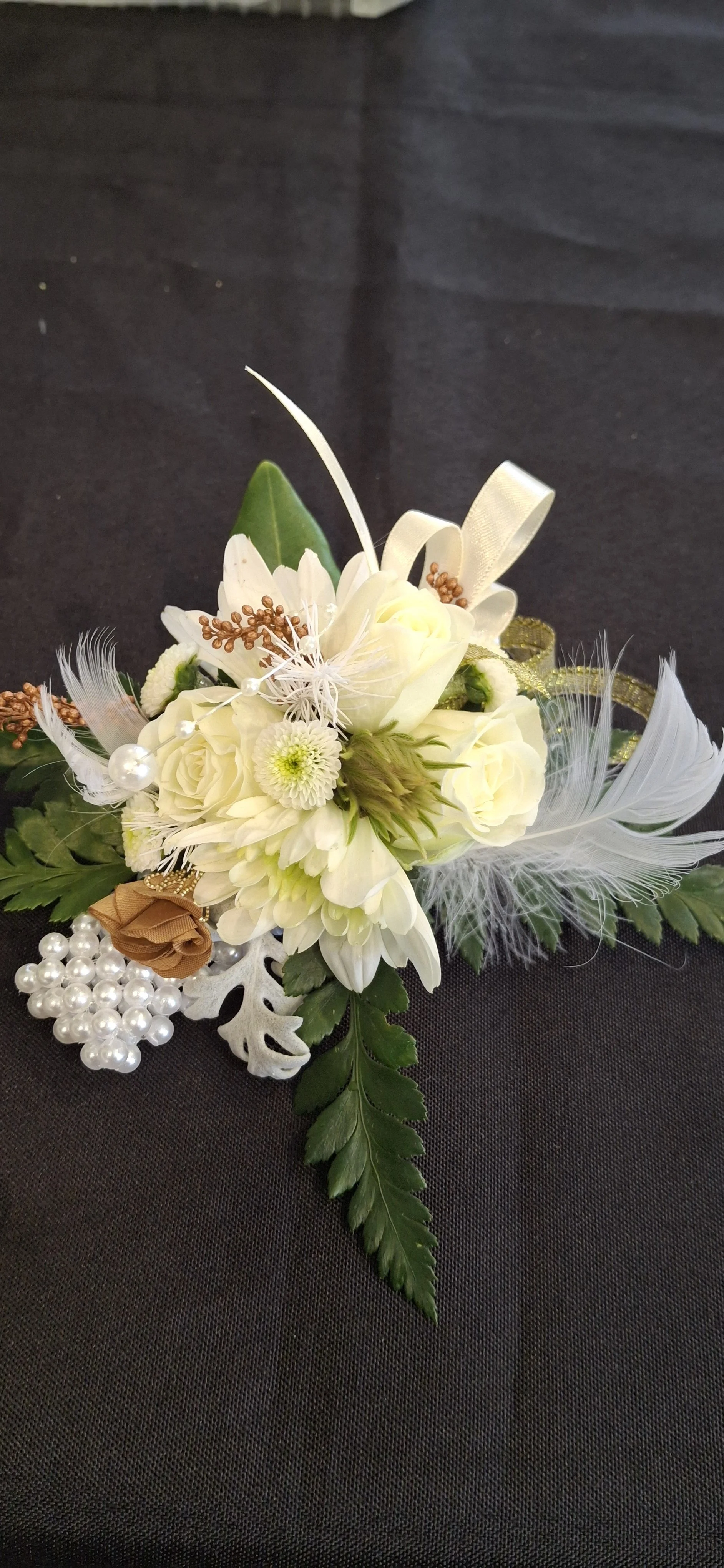 white wristlet