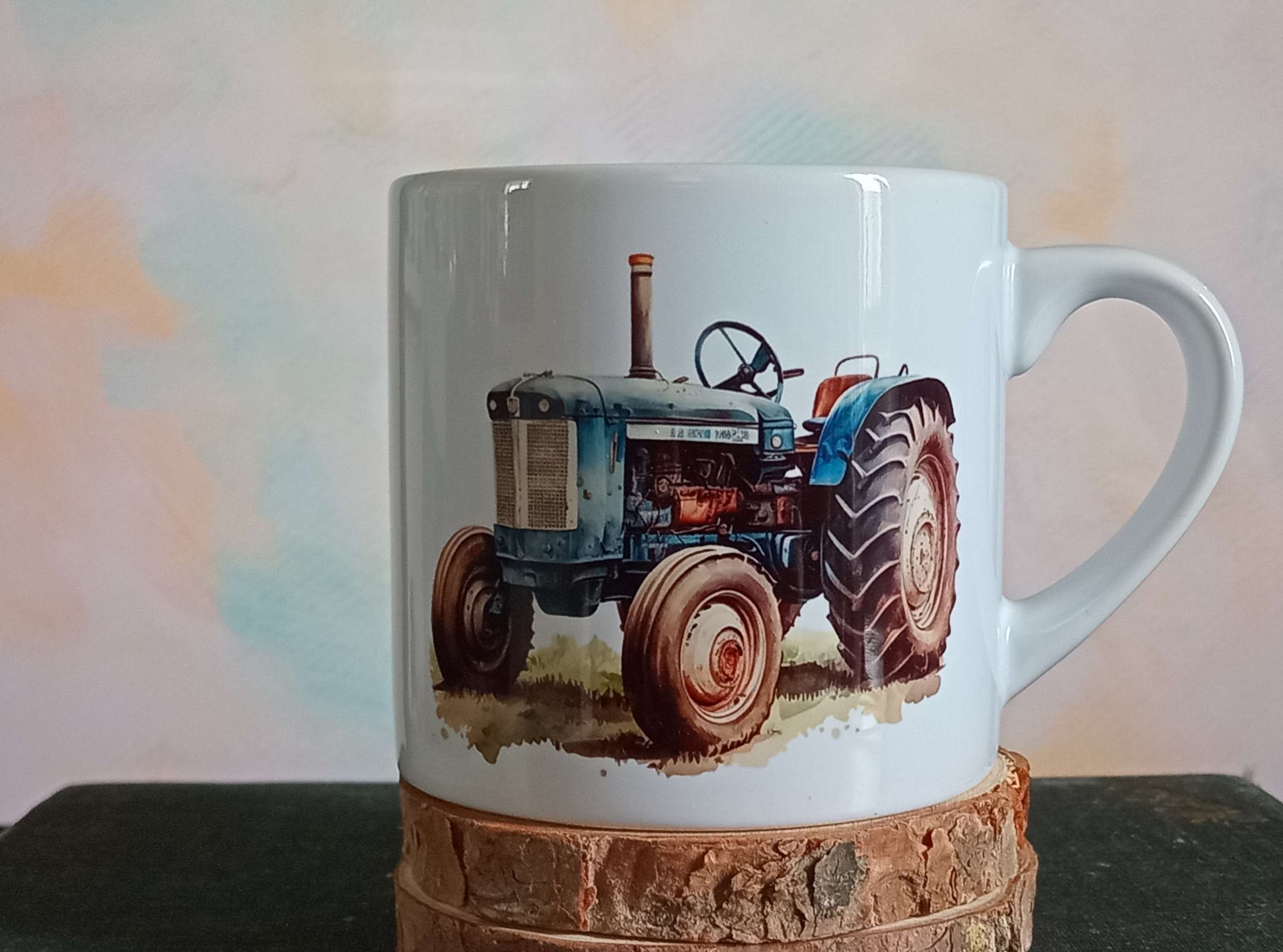 Mug-Kids Blue Tractor