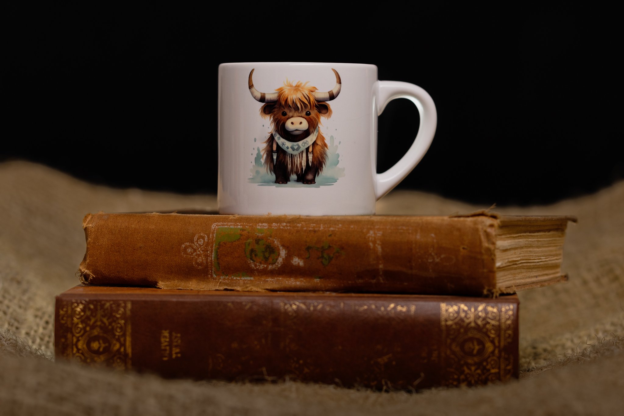 Kids Highland Bull mug