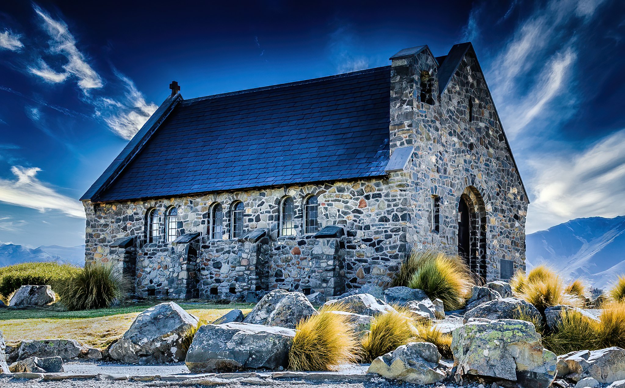 Tekapo Church Glass Art