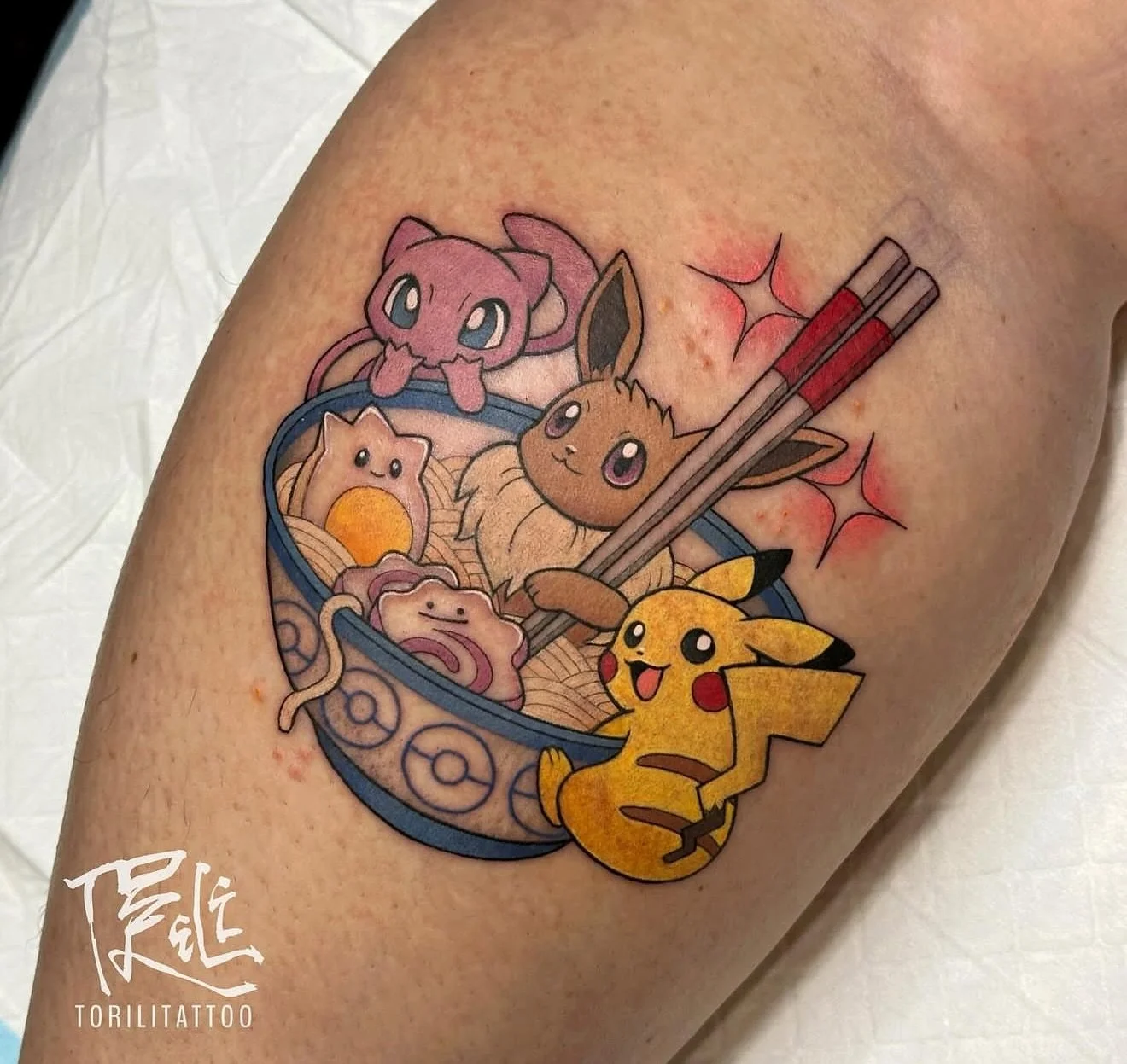 Check this out by @torilitattoo 
Pok&eacute;mon inspired bowl of goodness !!

0414 103 103