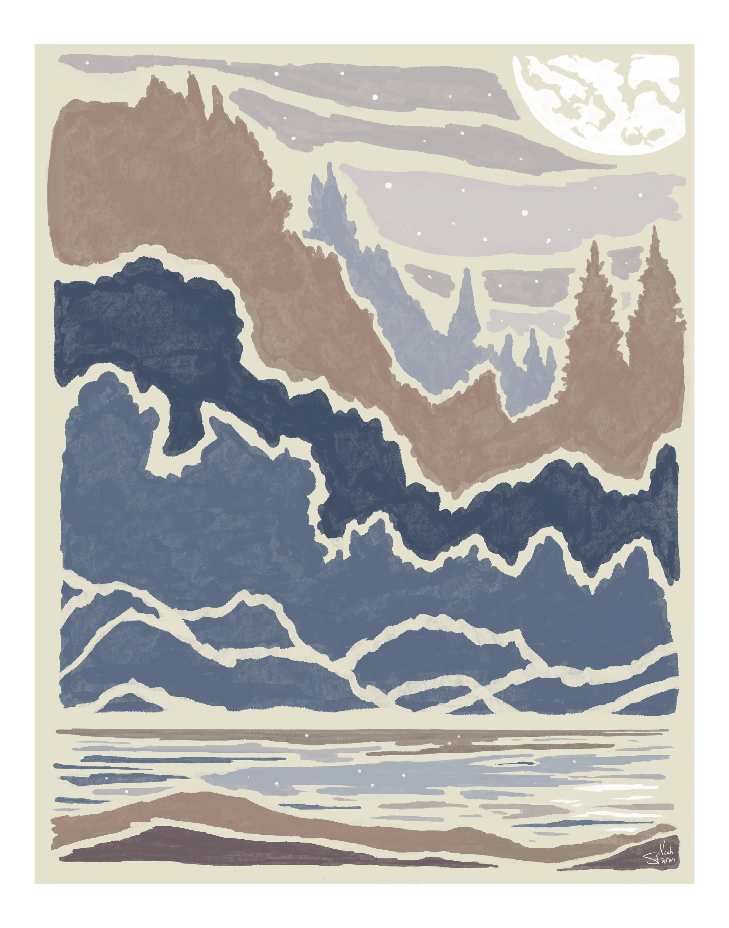 moonlit lake 77 bh .JPG