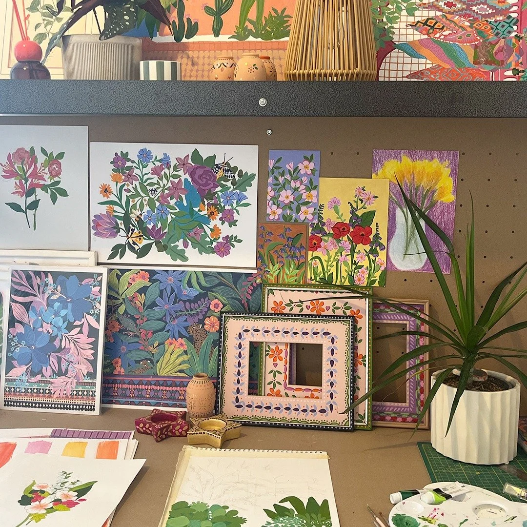 I&rsquo;ve had a refresh in the studio and it feels like the right time to start sharing again. I&rsquo;ve been working steadily behind the scenes over the past year, on a busy mix of collaborations, commissions and much needed creative development.
