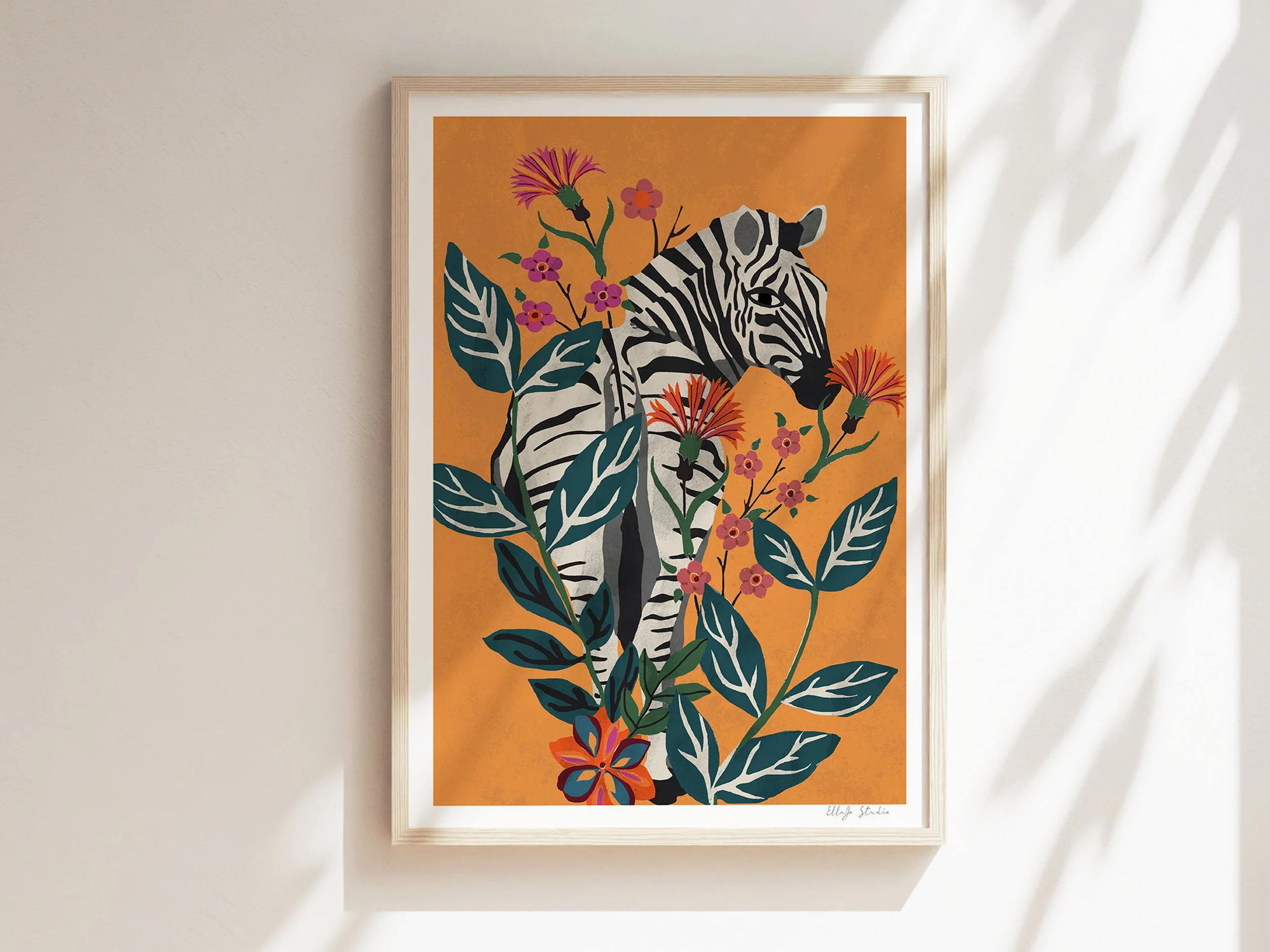 Jungle Zebra Shadow Wall.jpg