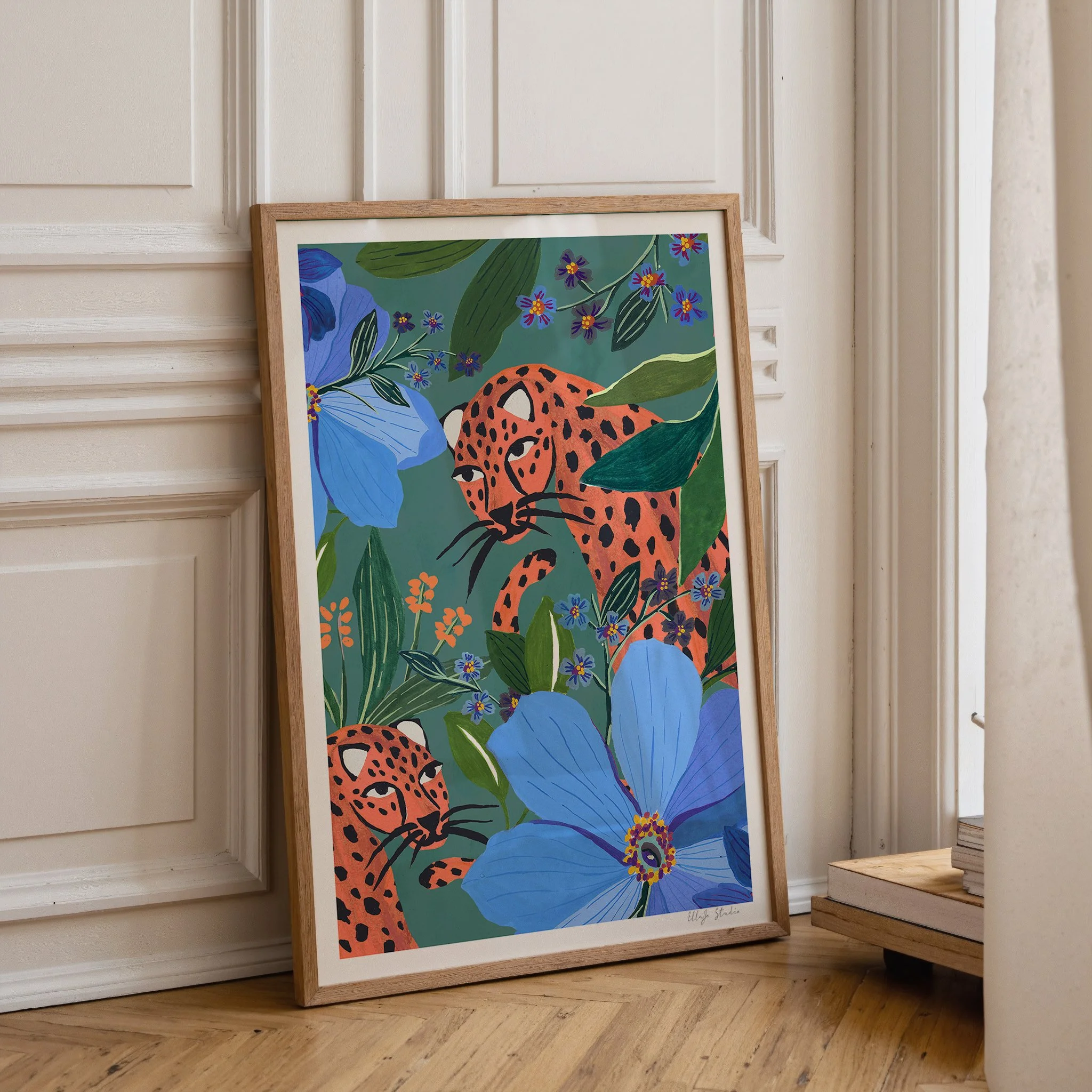 Jungle Leopards Leaning Frame.jpg