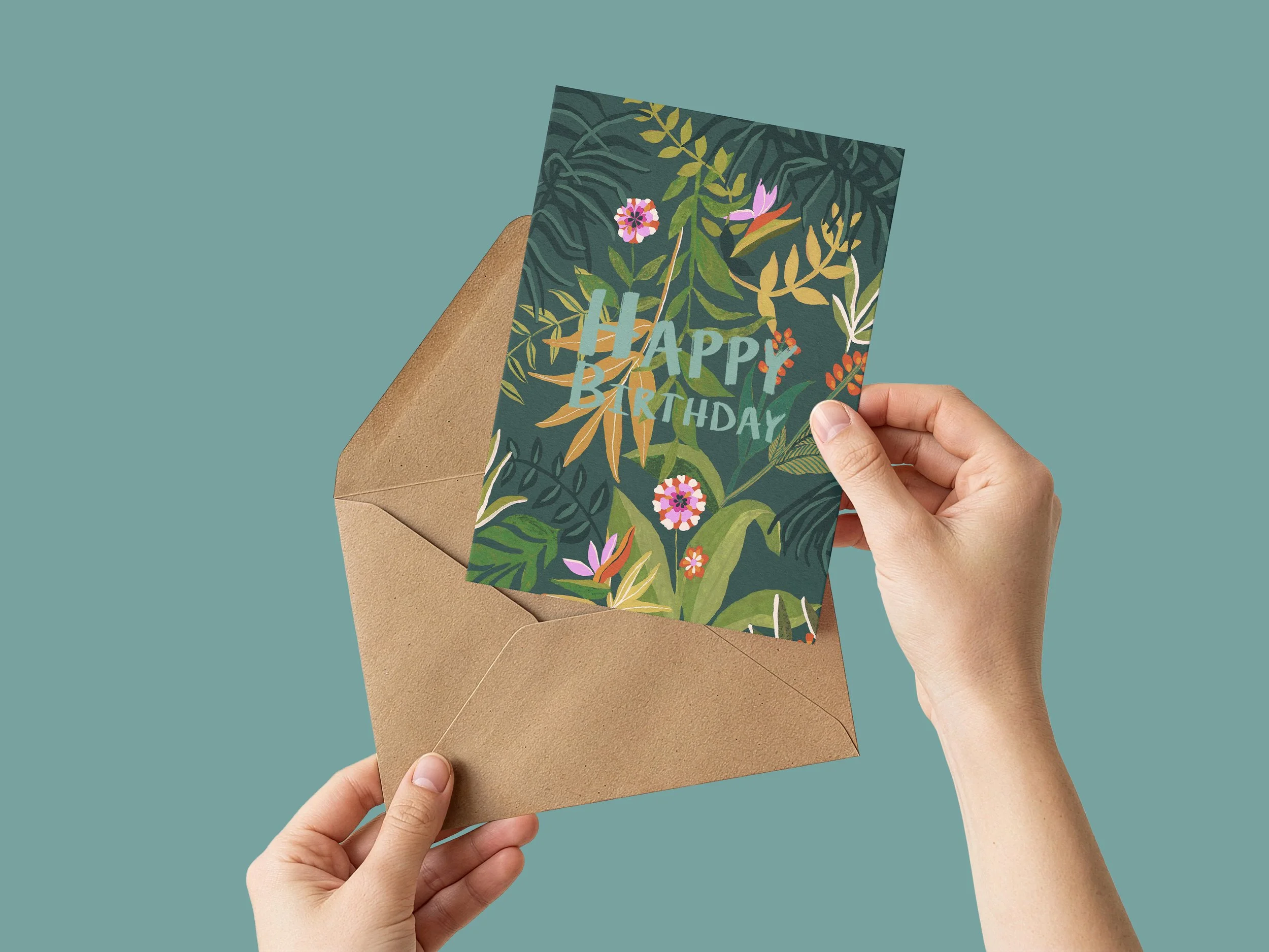 happy birthday leaves hand teal.jpg