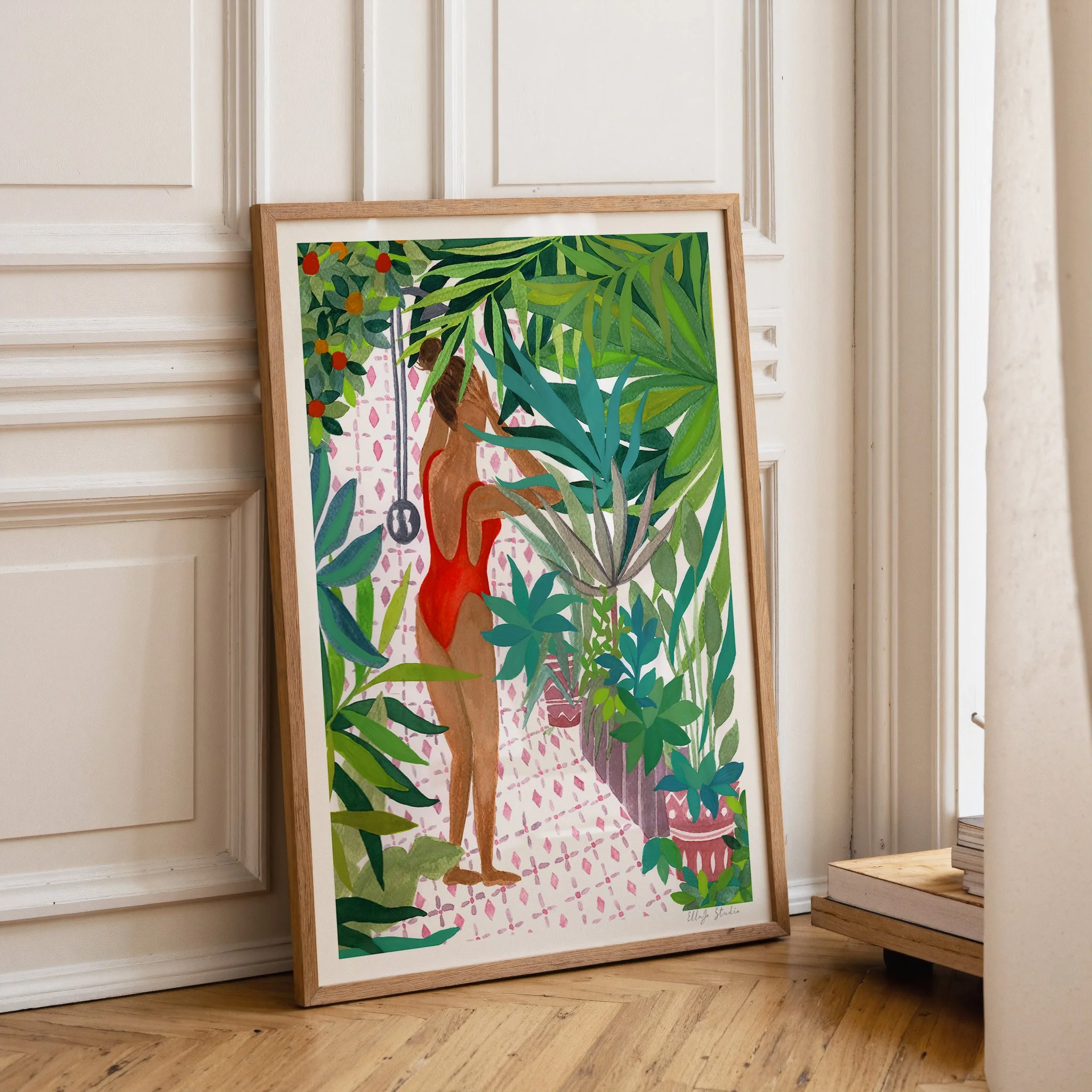 Jungle Shower Leaning Frame.jpg