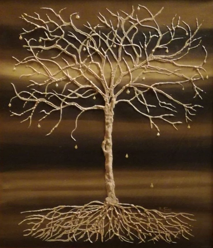 Gocce di vita nero e oro