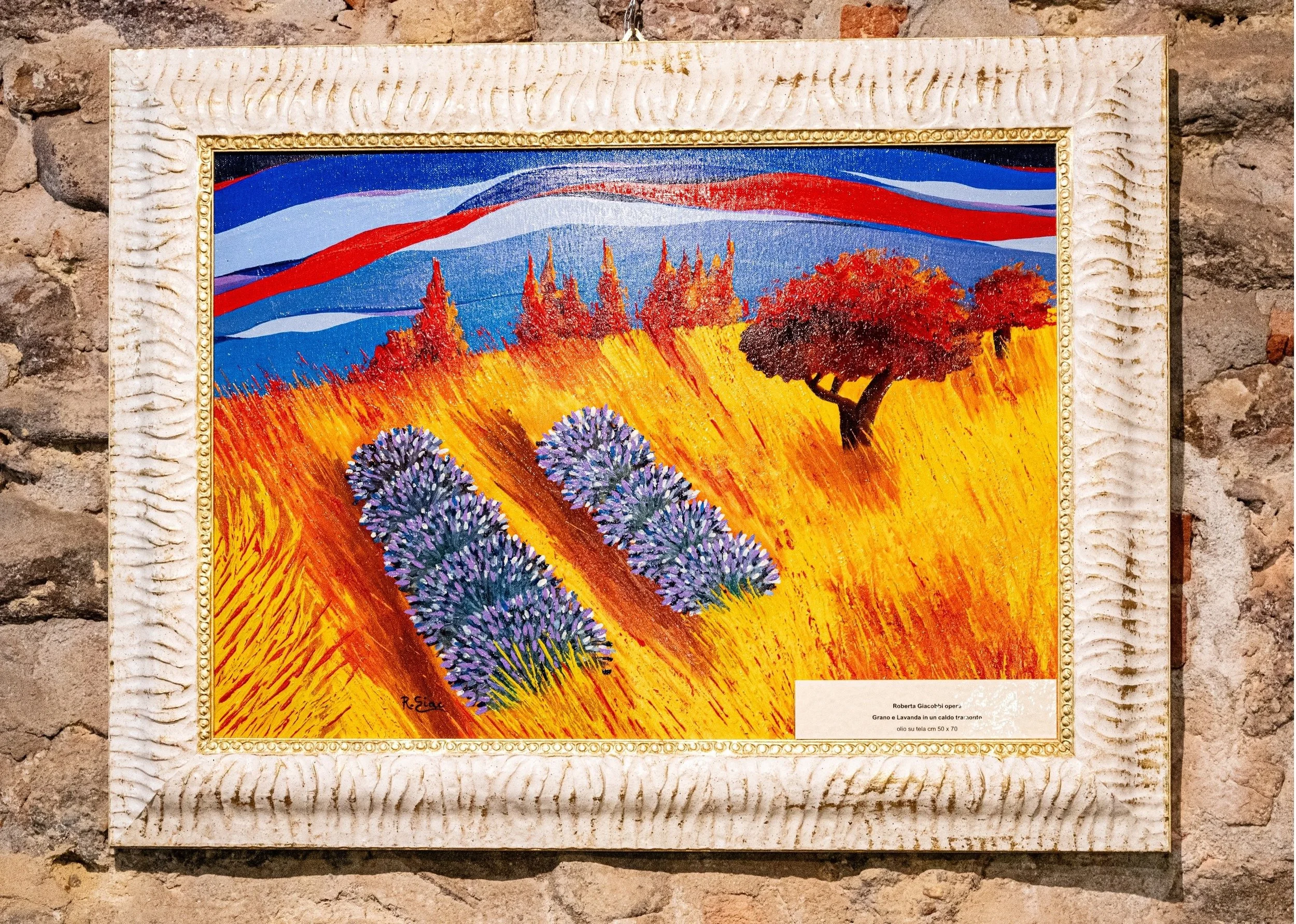 Grano e Lavanda in un caldo tramonto