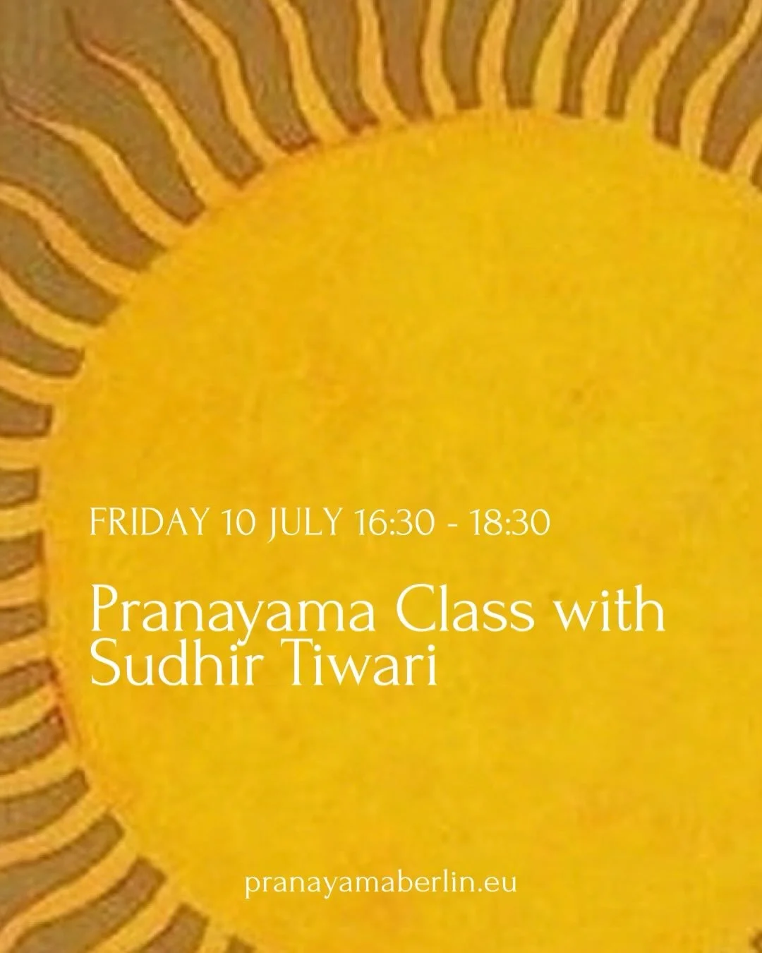 YES!! Here comes the sun 🌞 

We are aware that it can be difficult to invest a whole weekend - of time and expenses - away from family or work. Yet we really wish to share the teachings and make it possible for everyone to meet and practice with Sud