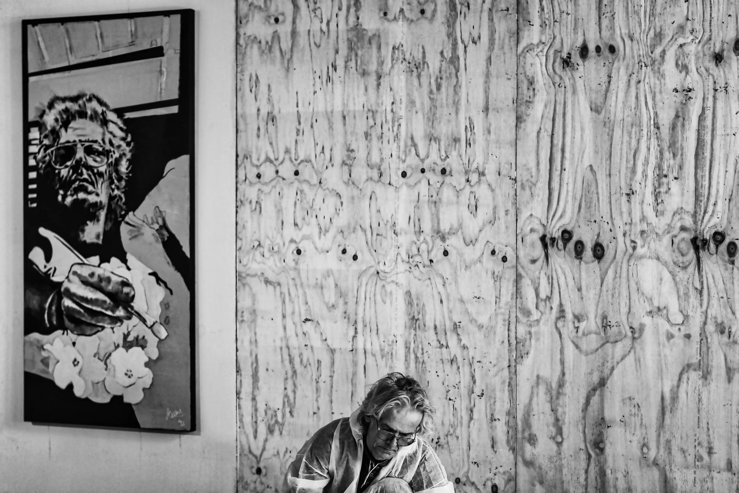 Painter with Selfportrait - Koen Desmet - Zwevegem