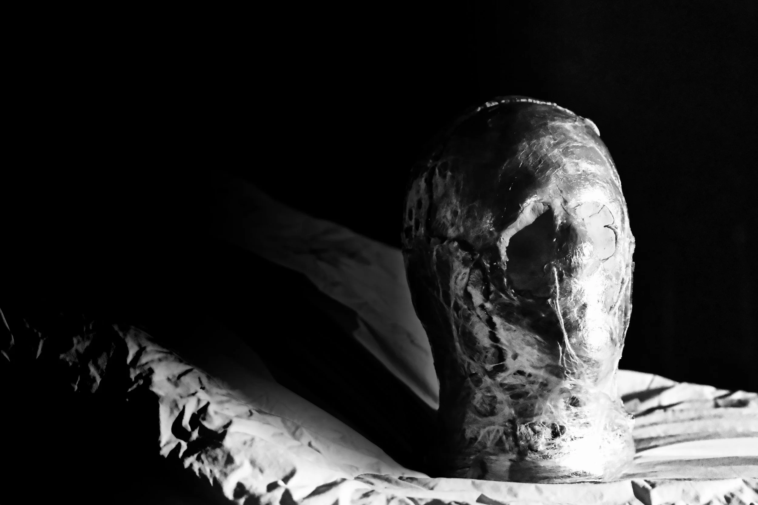 Wrapped FigureHead on a Duvet - Studio Dentergem