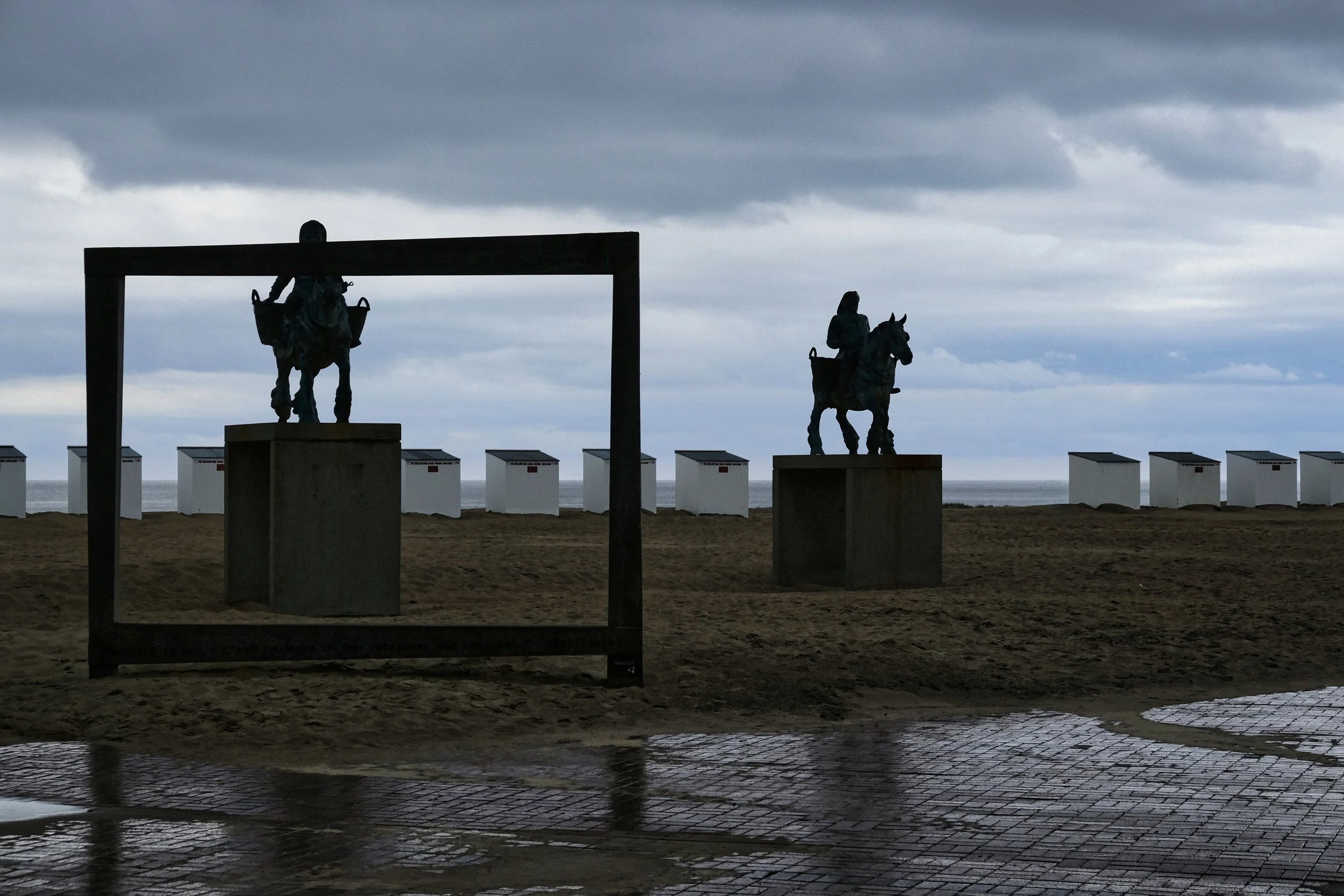 Statue for the Horseback Shrimp Fishermen - Take  #2 - Oostduinkerke