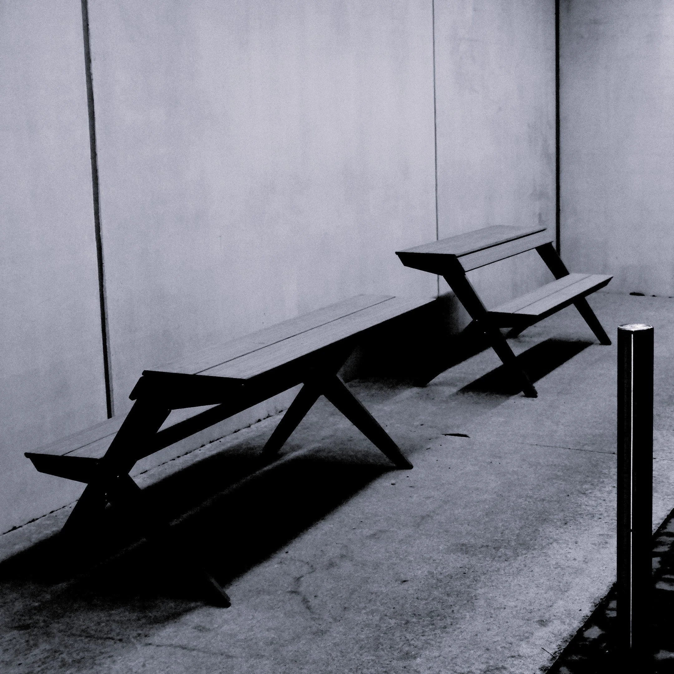 Rest Benches outside the Butcher Shop