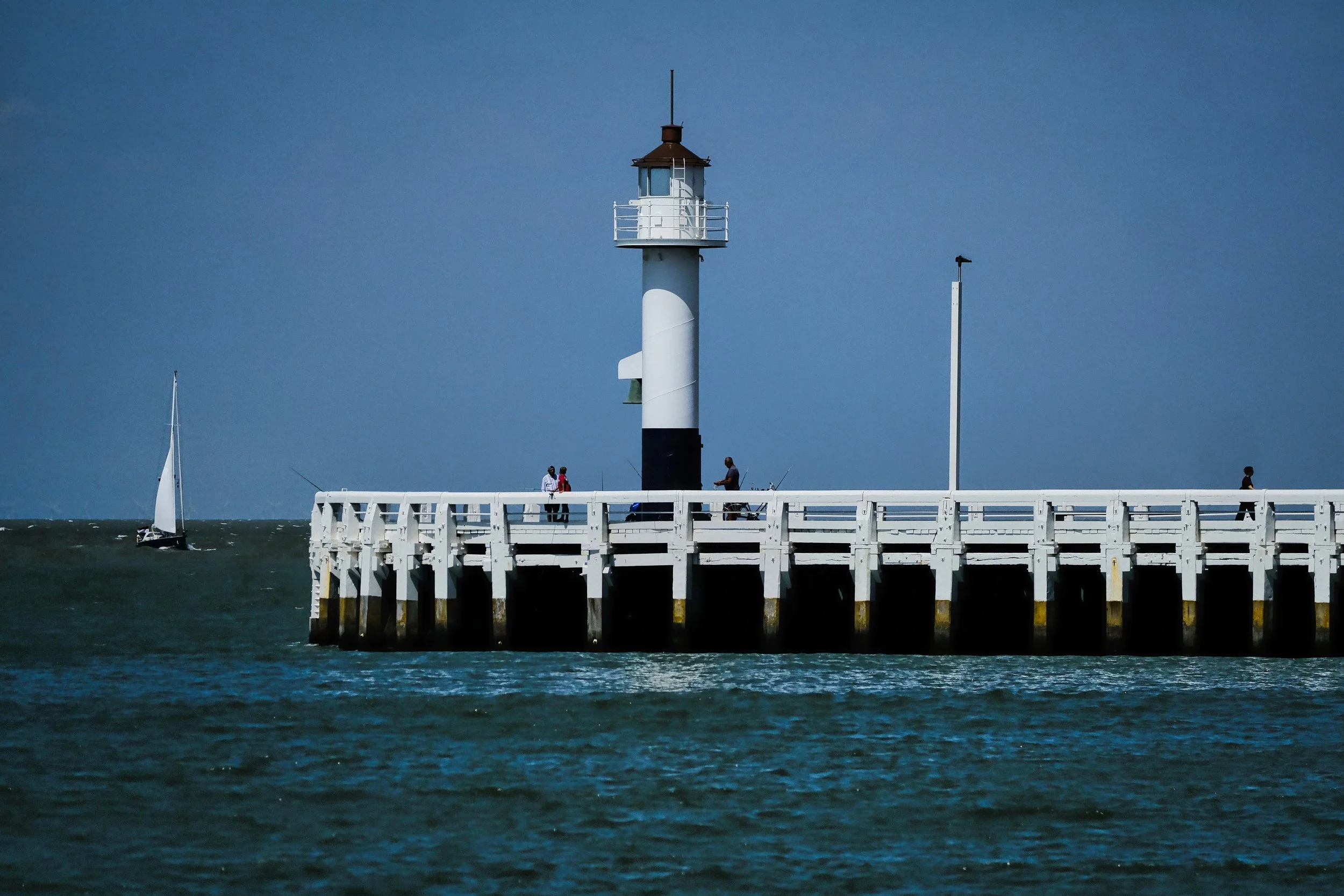 Fishermen on the Pier - Ostend