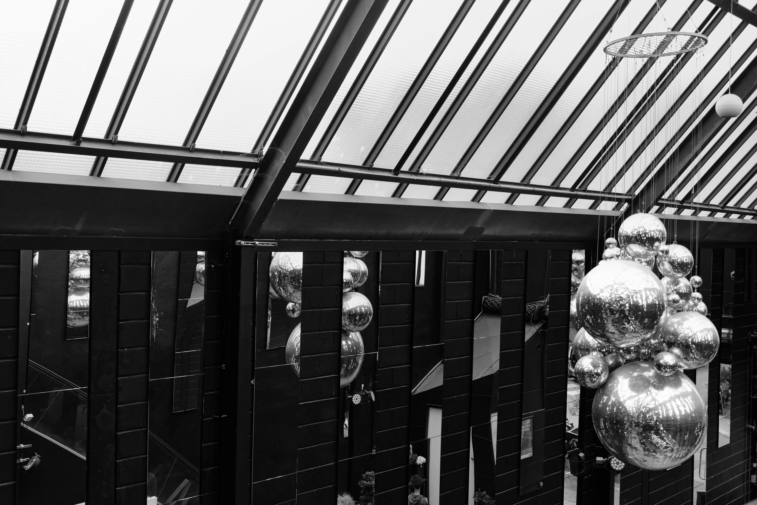 Silver Balls in the Mall - Paris