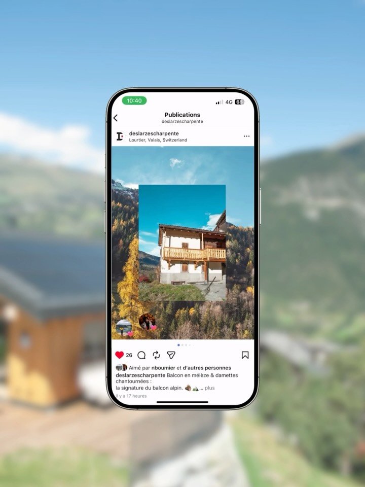 Depuis cet &eacute;t&eacute;, j&rsquo;ai le plaisir d&rsquo;accompagner @deslarzescharpente dans le d&eacute;veloppement de leur pr&eacute;sence sur les r&eacute;seaux sociaux. 

Petit &agrave; petit, nous donnons vie &agrave; leur savoir-faire &agra