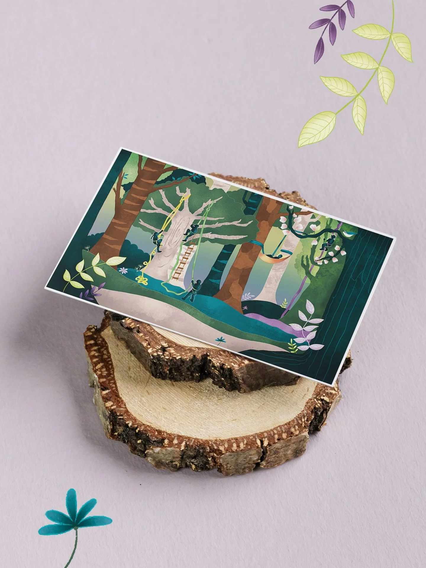 &Ccedil;a vous dit de grimper aux arbres ? 🌳 

Aper&ccedil;u de mon dernier projet d&rsquo;illustration r&eacute;alis&eacute; pour mon amie @clairon.animation qui vous invite &agrave; d&eacute;couvrir la nature autrement&hellip;

Ensemble, nous avon