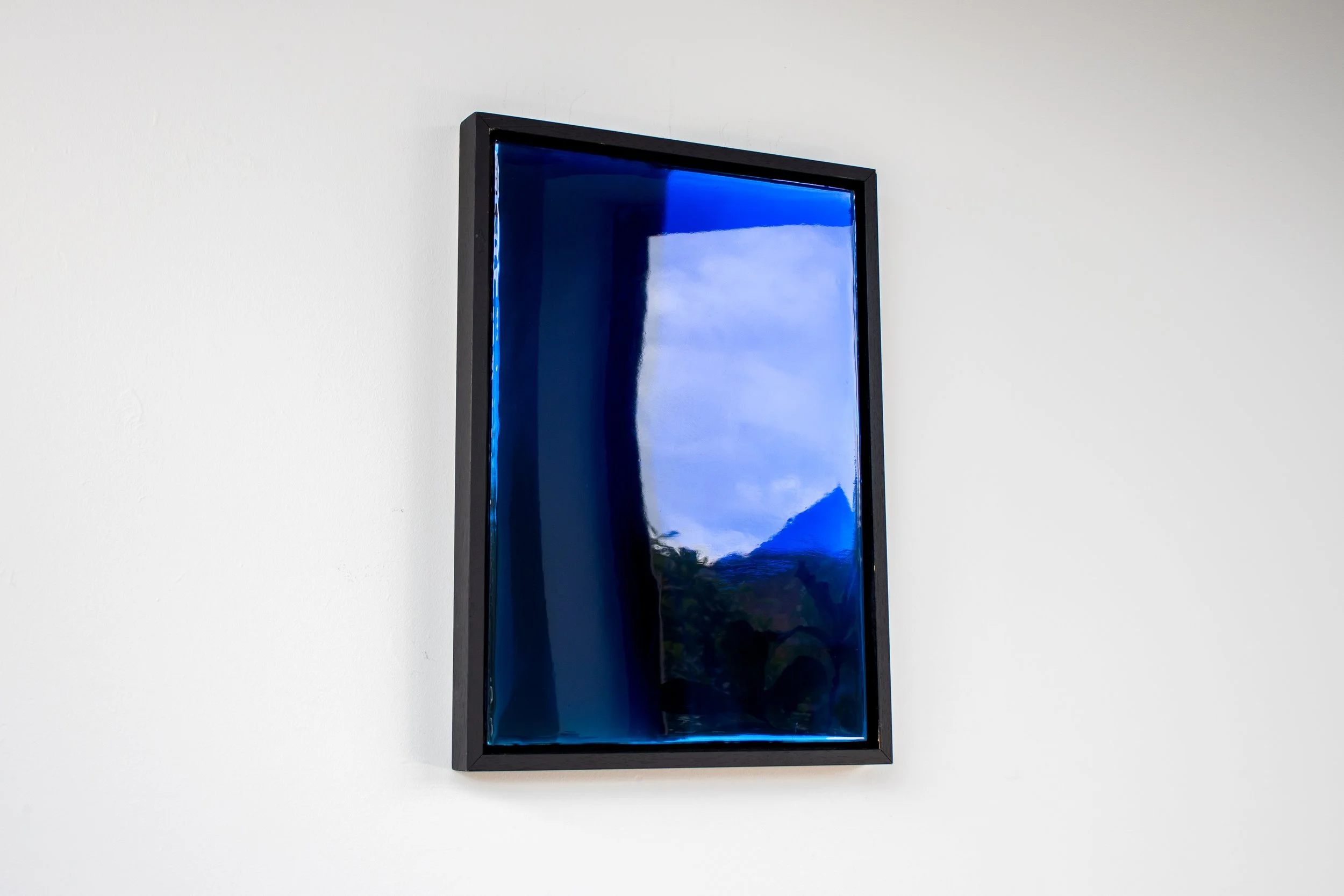 Secrets, 2025
Semi-transparent pigmented resin over reflective surface
Framed 47 x 65 x 4.5 cm