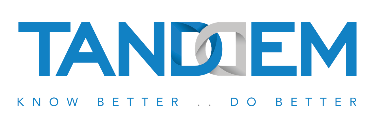Tandem logo with the text 'Know Better .. Do Better' below the name.