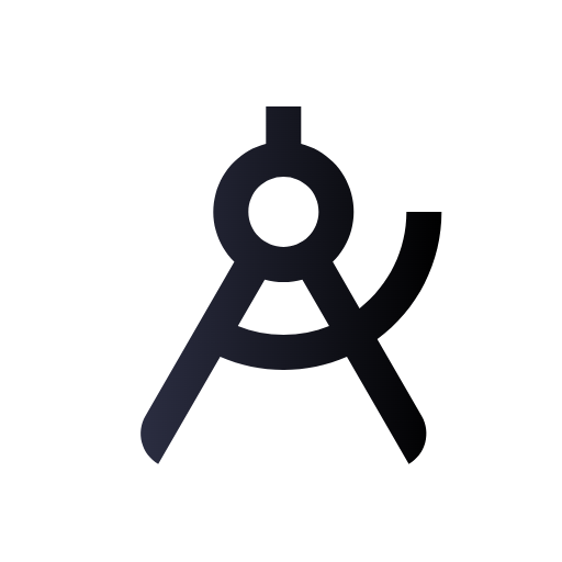 A dark-colored compass icon.