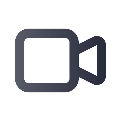 A dark-colored camera icon.