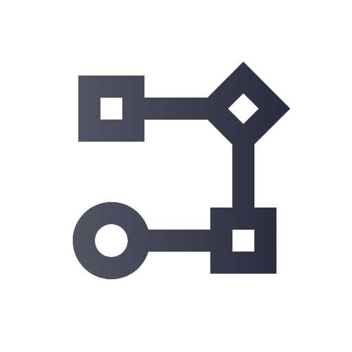 A dark-colored strategy / plan / onboard / process icon.