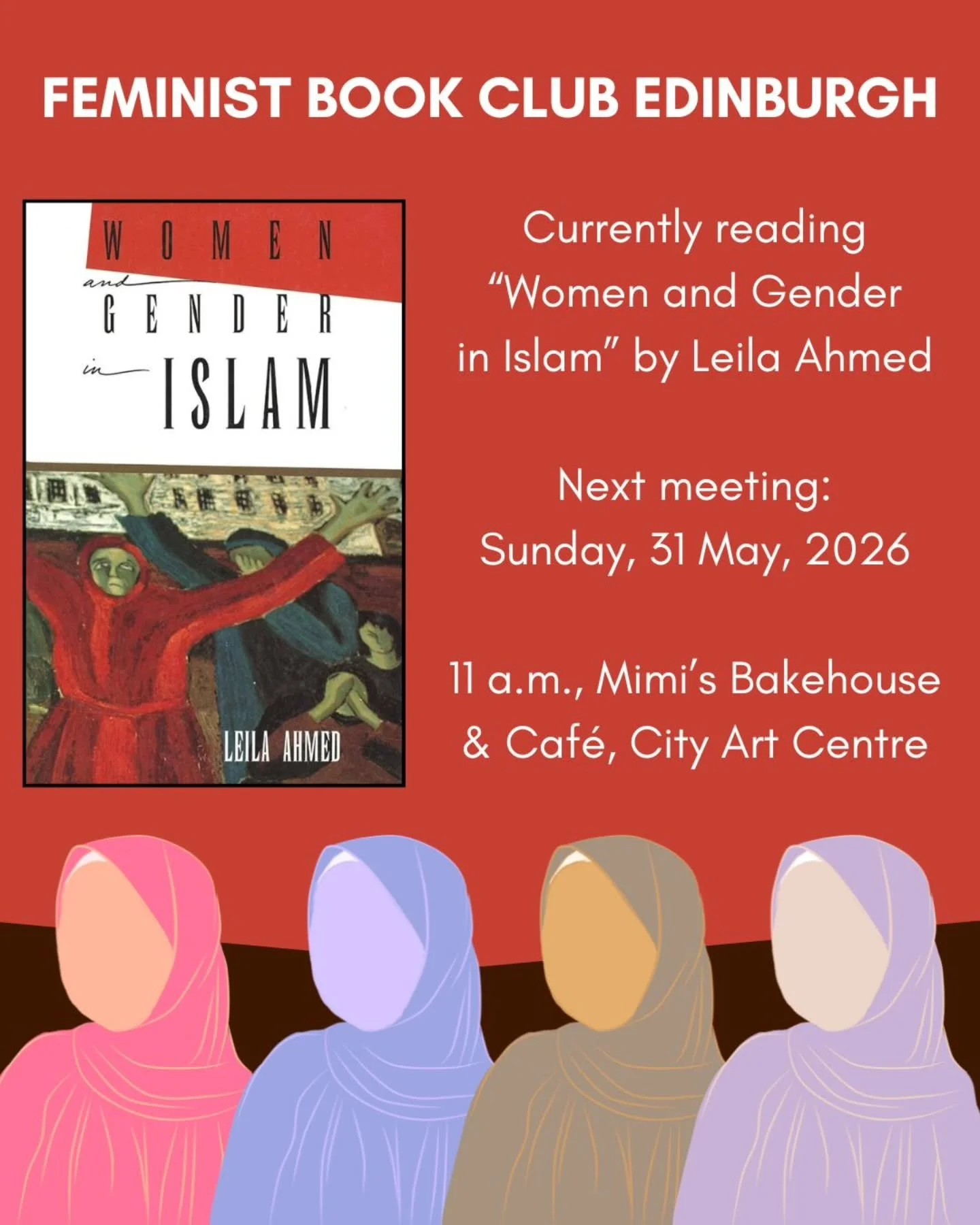Hey, readers! Next month, we'll be reading and discussing Leila Ahmed's awesome book "Women and Gender in Islam." Running about 250-300 pages, this book is a great primer on discussions of gender in Islam as well as a women's history of the