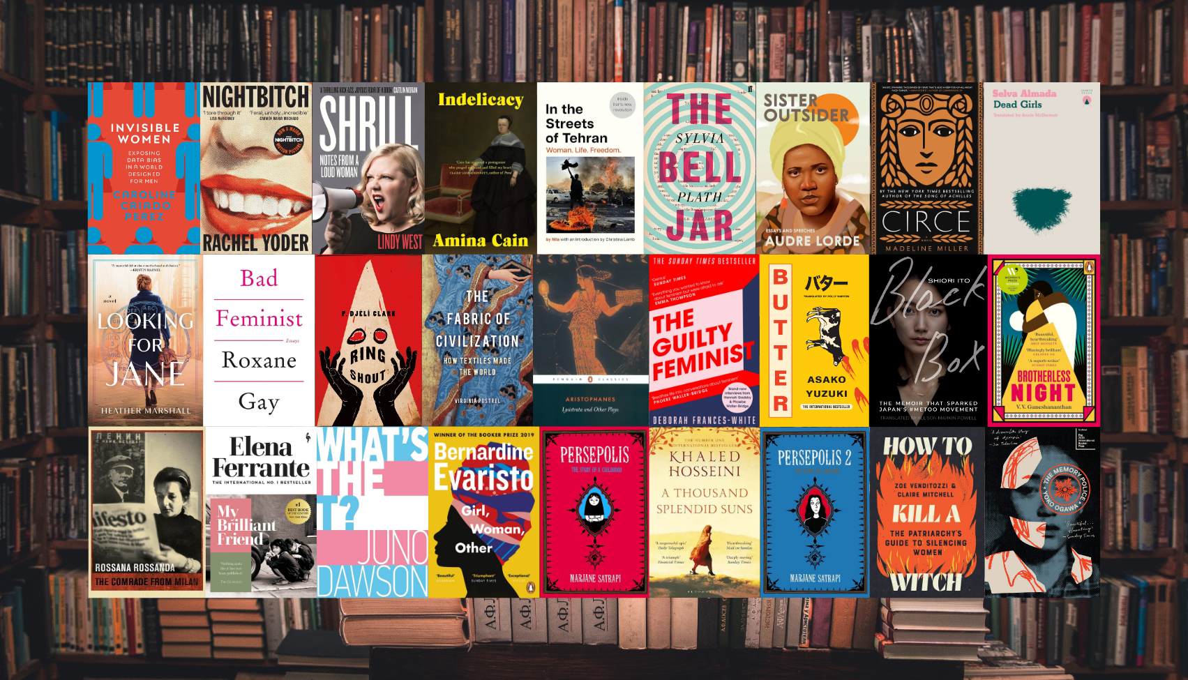 Feminist Book Club Edinburgh book covers