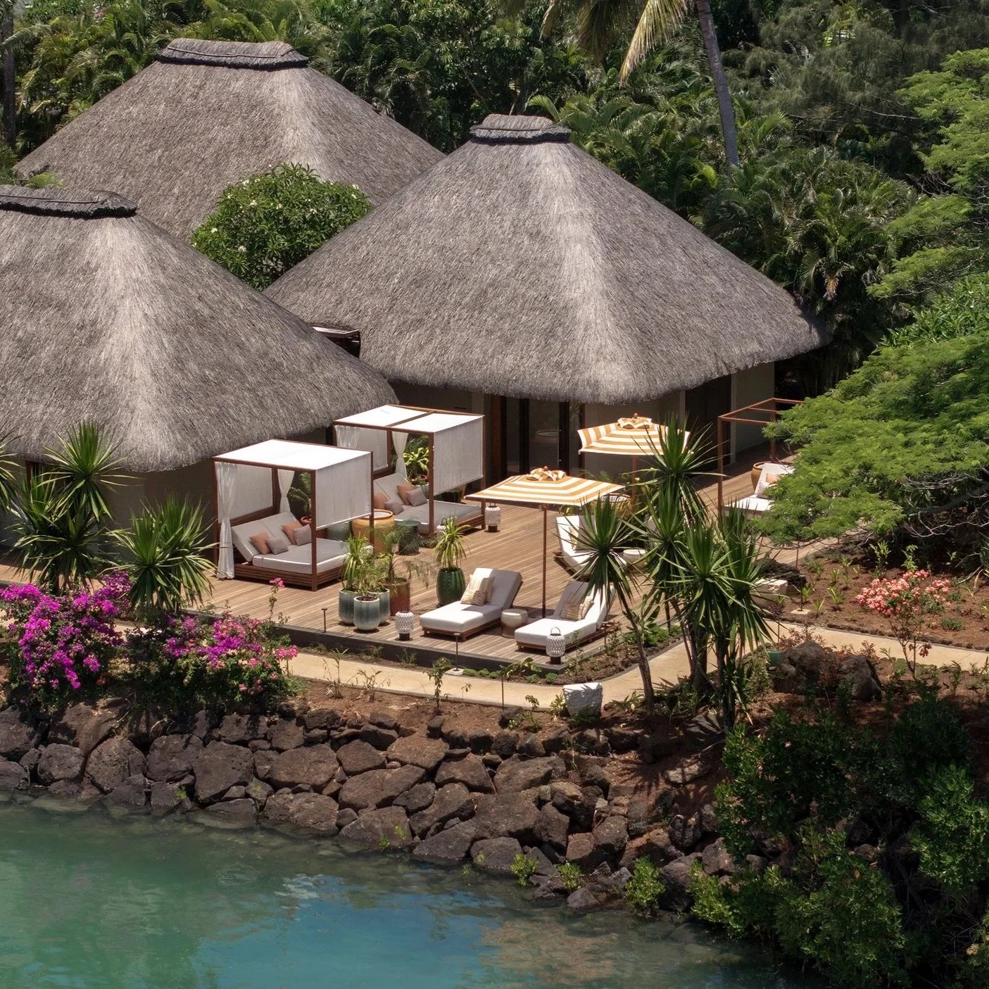 Olivia Adler’s luxury hotel interior styling. Stunning photography by John Athimaritis for Four Seasons Resort Mauritius at Anahita. Interior Design by 1508 London.