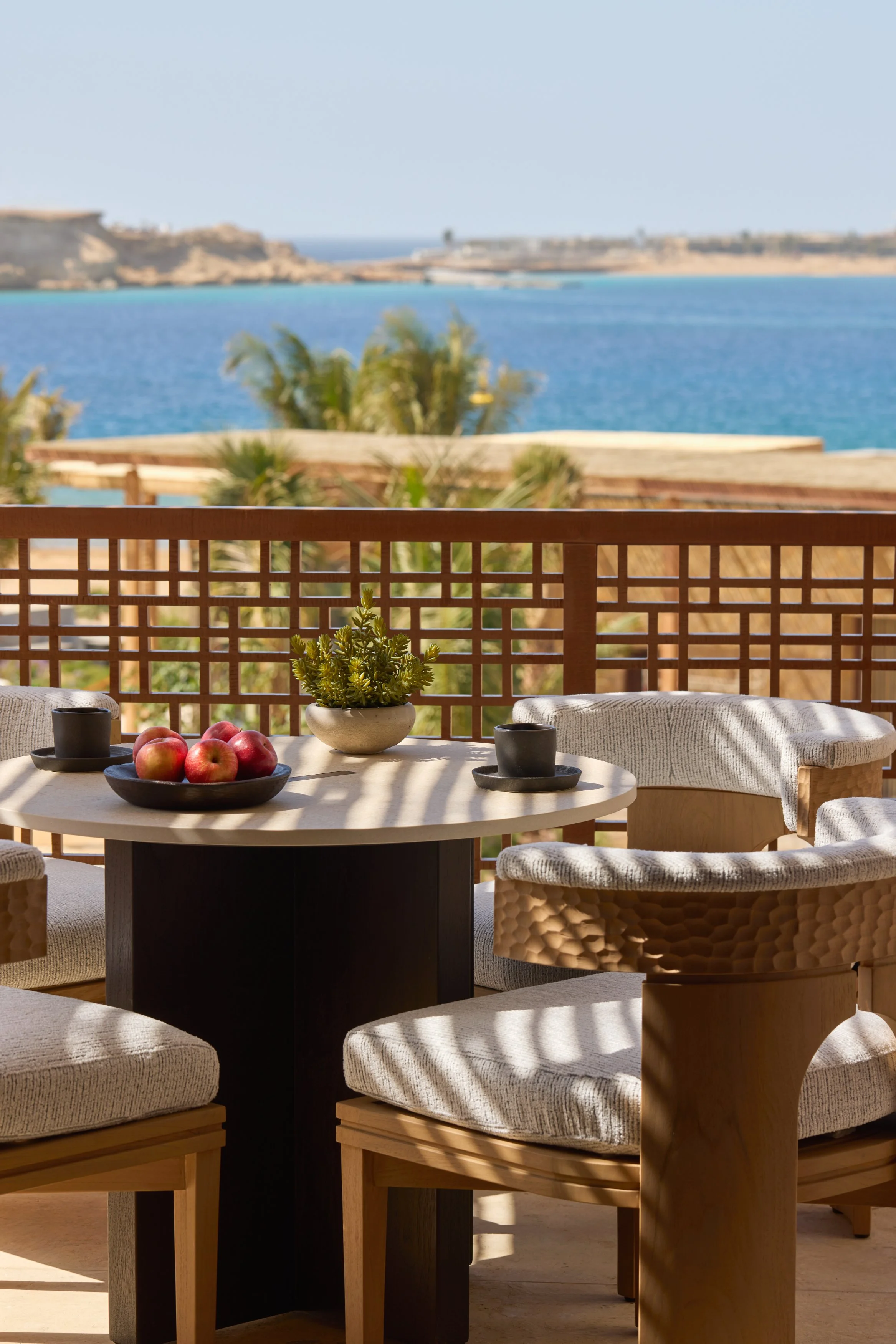 Olivia Adler’s luxury hotel interior styling. Stunning photography by John Athimaritis for Six Senses Amaala in Saudi Arabia, Red Sea Global. Architecture U+A