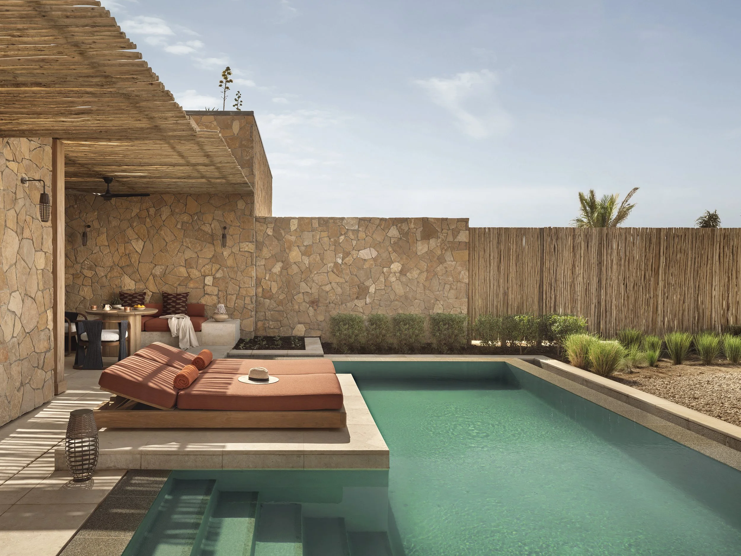 Olivia Adler’s luxury hotel interior styling. Stunning photography by John Athimaritis for Six Senses Amaala in Saudi Arabia, Red Sea Global. Architecture U+A