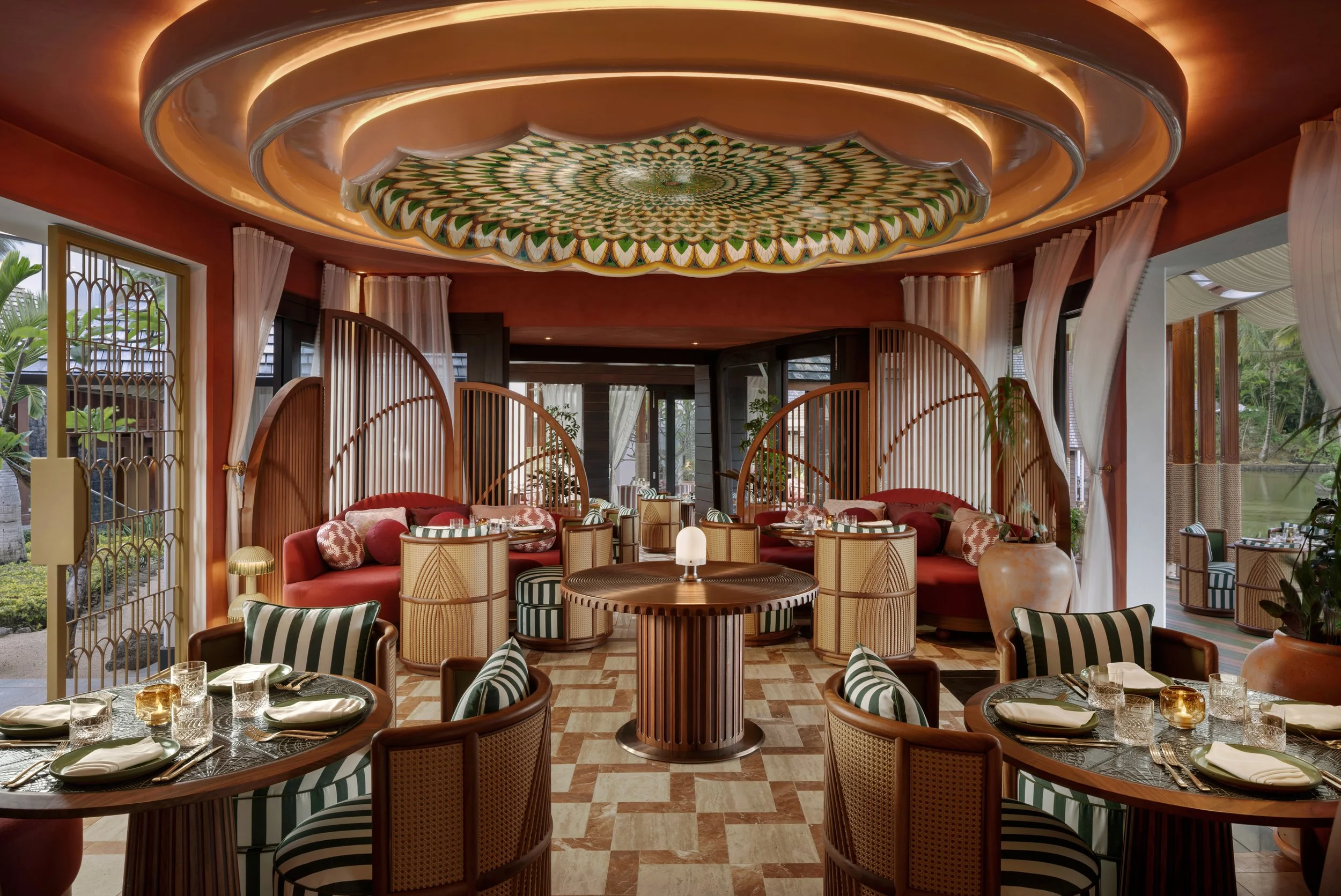 Olivia Adler’s luxury hotel interior styling. Stunning photography by John Athimaritis for Four Seasons Resort Mauritius at Anahita. Interior Design by 1508 London.