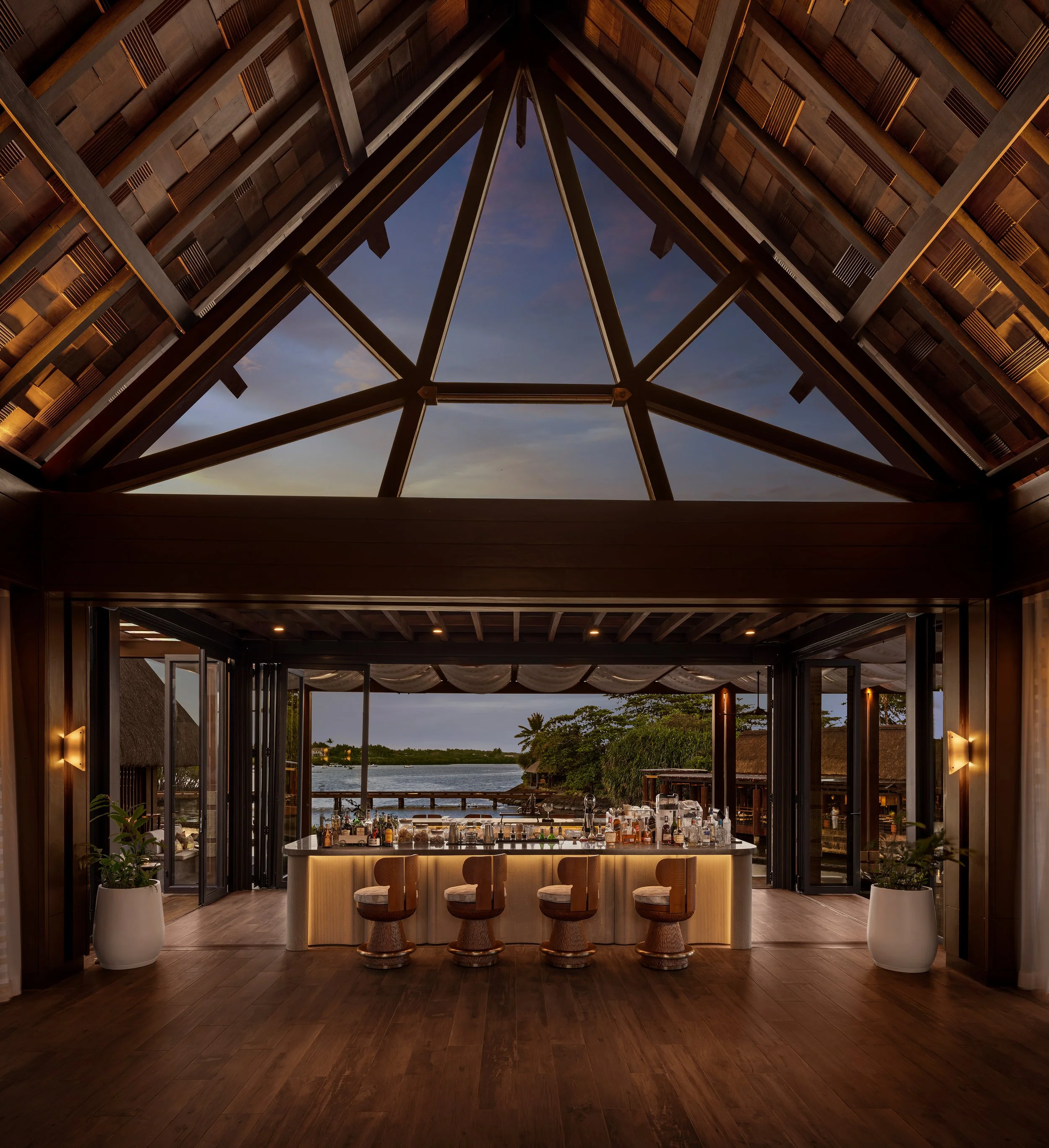Olivia Adler’s luxury hotel interior styling. Stunning photography by John Athimaritis for Four Seasons Resort Mauritius at Anahita. Interior Design by 1508 London.