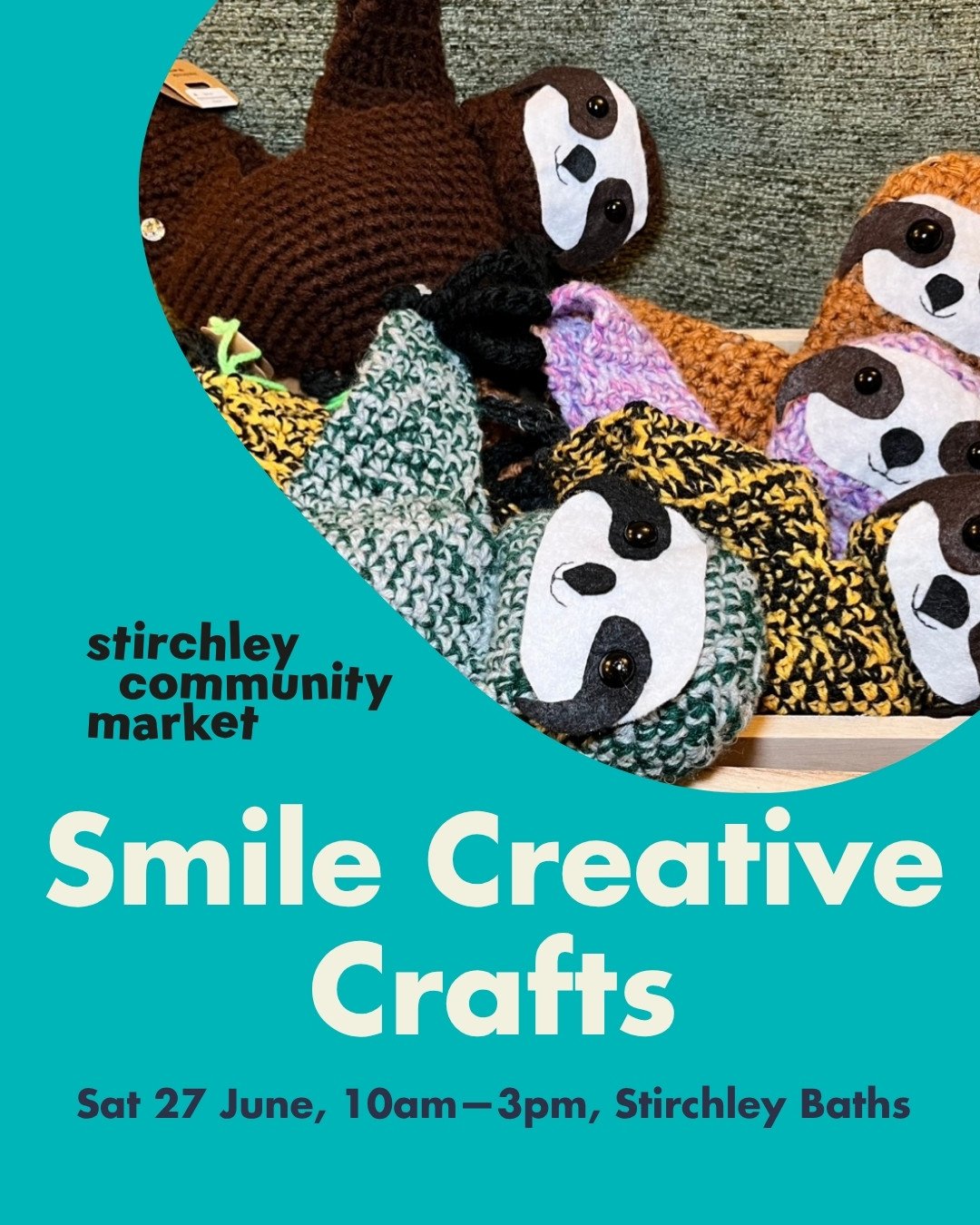 Handmade crafts with a smile 😊⁠
⁠
We're delighted to welcome @smilecreativecrafts to our Summer Community Market! 🌞⁠
⁠
From crochet and resin creations to sewn gifts, polymer clay pieces, and painted story spoons, every handmade item features a hid