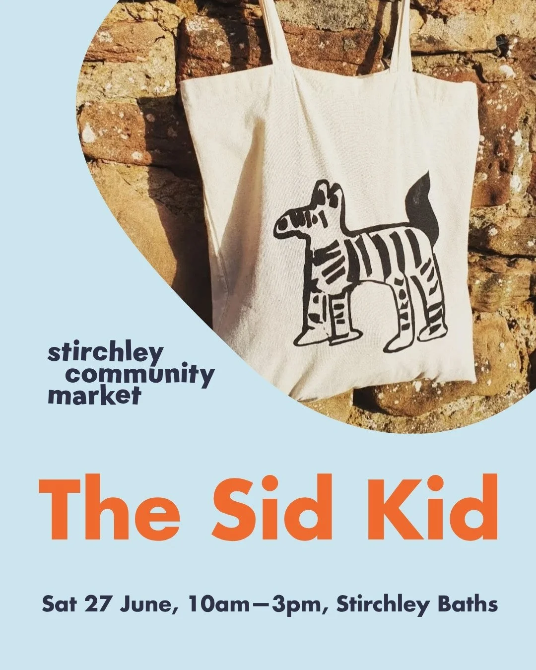 We're excited to welcome Brum-based illustrator @thesidkidprints to the Summer Stirchley Community Market! 🌞⁠
⁠
Featuring original hand-printed designs on t-shirts, long-sleeved tops, tote bags, and aprons. ⁠
⁠
🗓 Saturday 27th June⁠
⏰ 10am &ndash; 