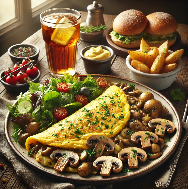 Omelete de Hongos- Dinner