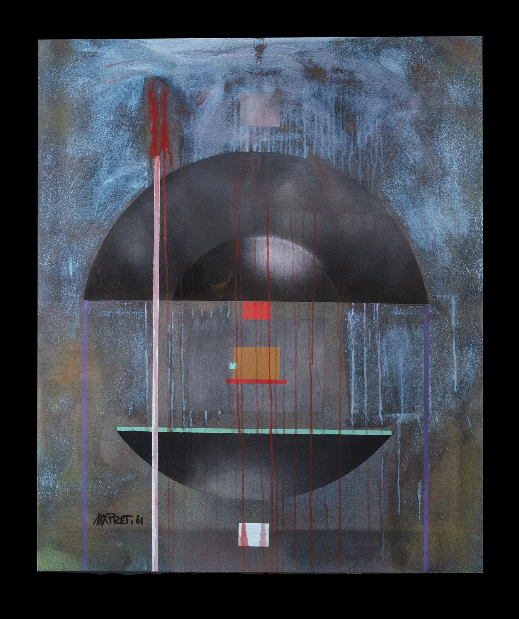 "L'eremo", tecnica mista su tela 100x120  2025