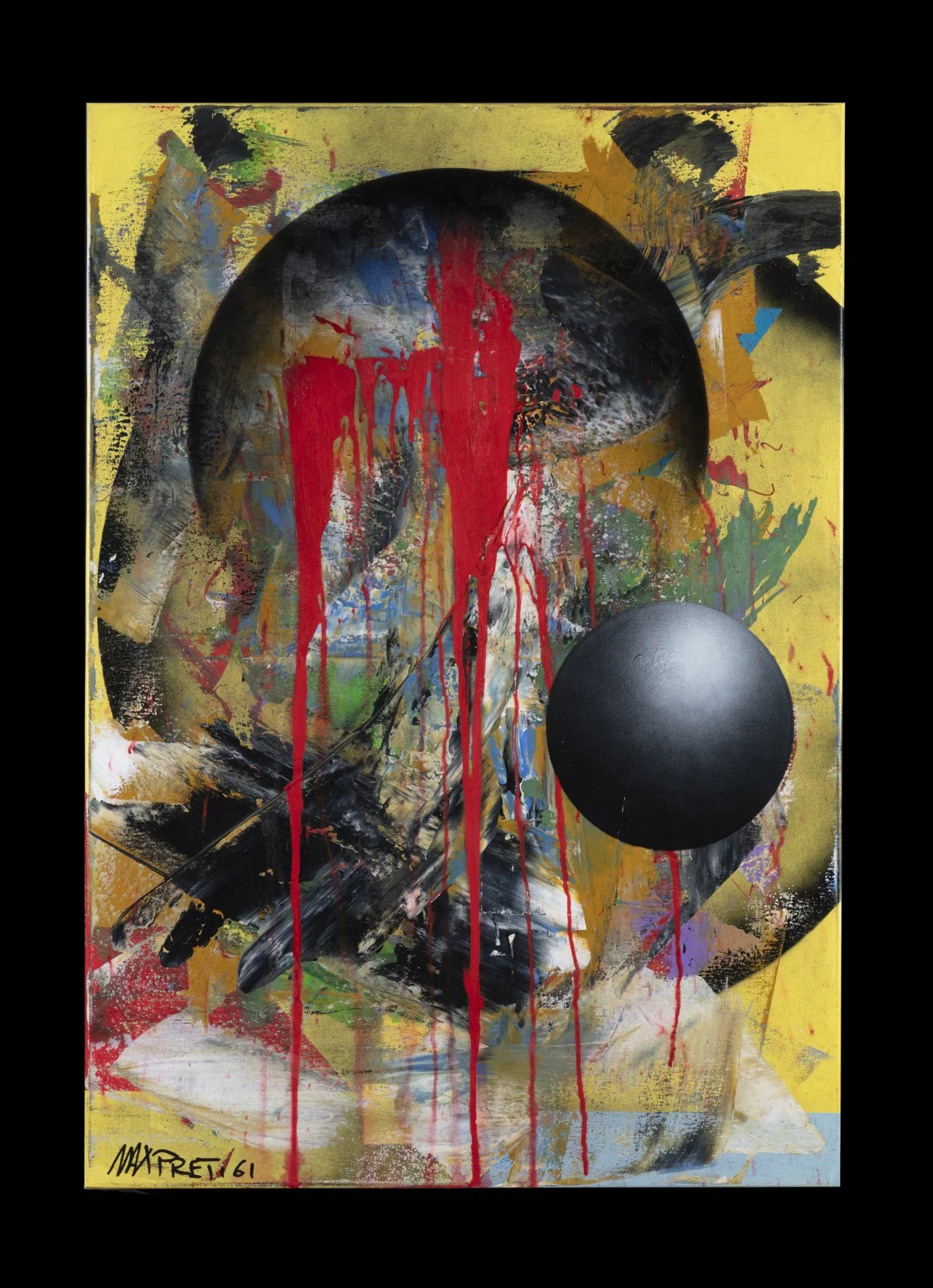 "help me!" tecnica mista su tela 100x70 - 2025 