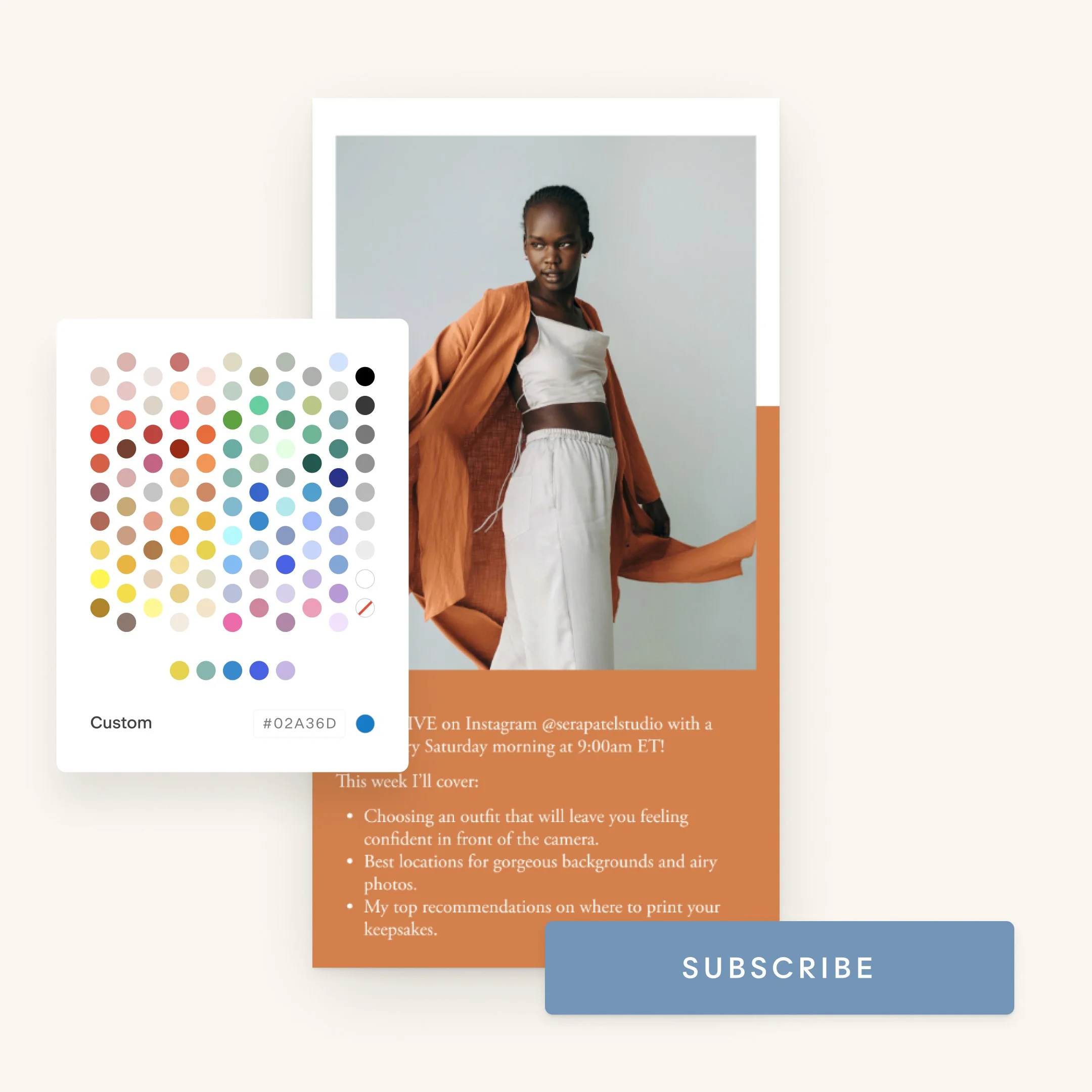 flodesk template email example